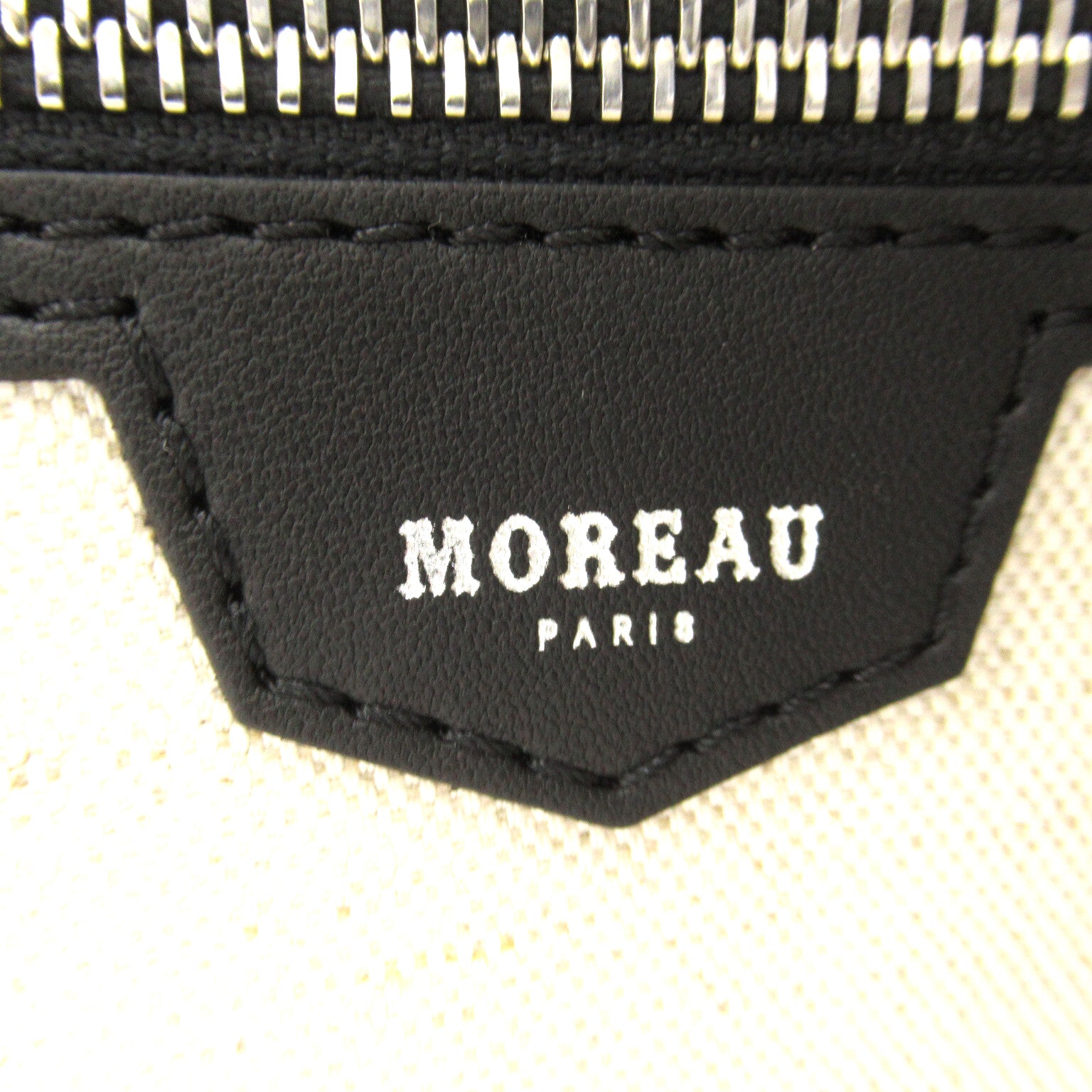 MOREAU ハンドバッグ トートバッグ PVCコーティングキャンバス ブラック モローパリ バッグ MOREAU PARIS