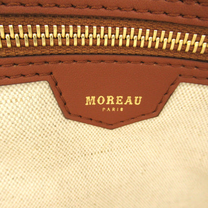 MOREAU ハンドバッグ トートバッグ PVCコーティングキャンバス ブラウン モローパリ バッグ MOREAU PARIS