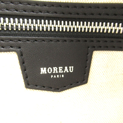 MOREAU ハンドバッグ トートバッグ PVCコーティングキャンバス ブラック モローパリ バッグ MOREAU PARIS