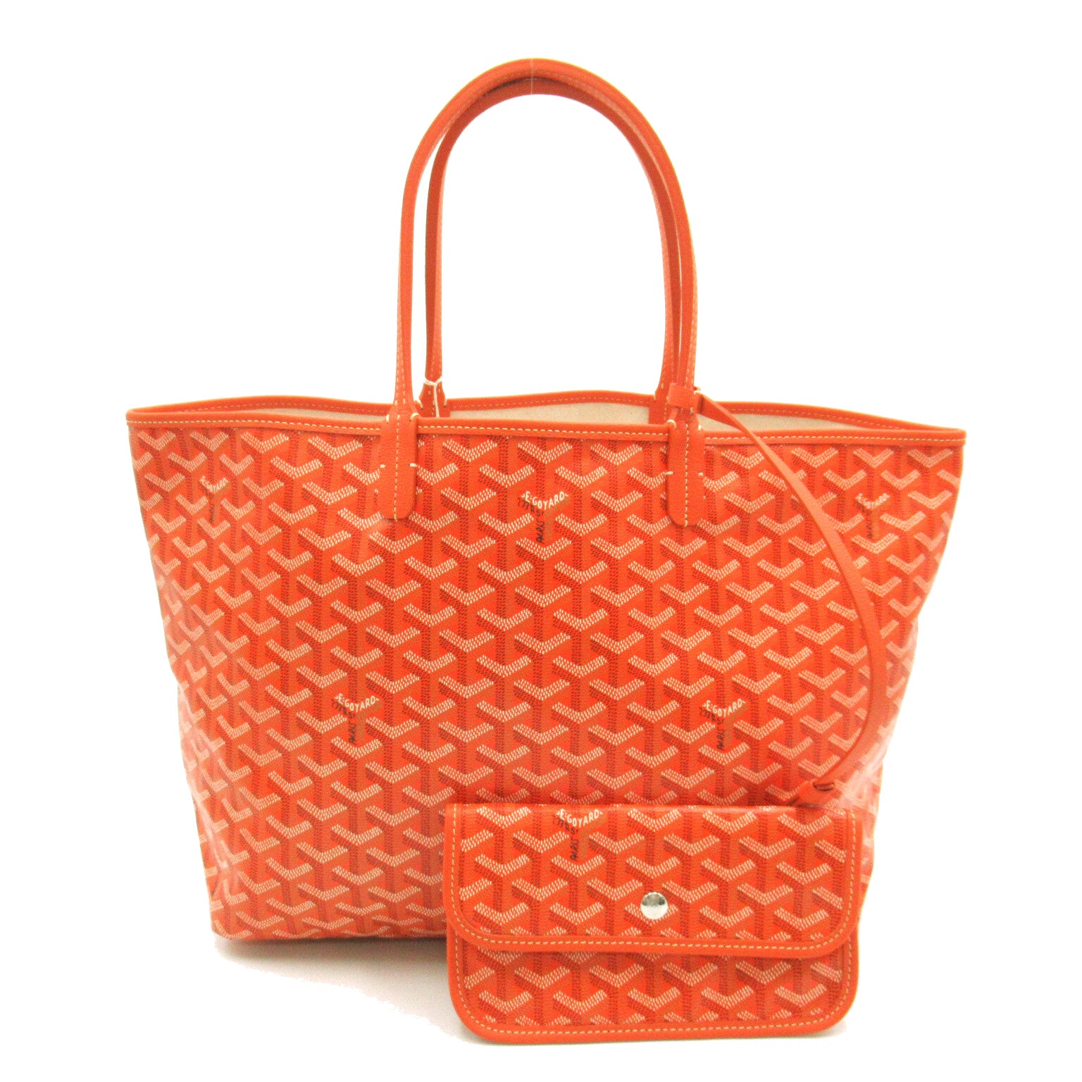 サンルイPM ハンドバッグ トートバッグ PVCコーティングキャンバス オレンジ ゴヤール バッグ GOYARD