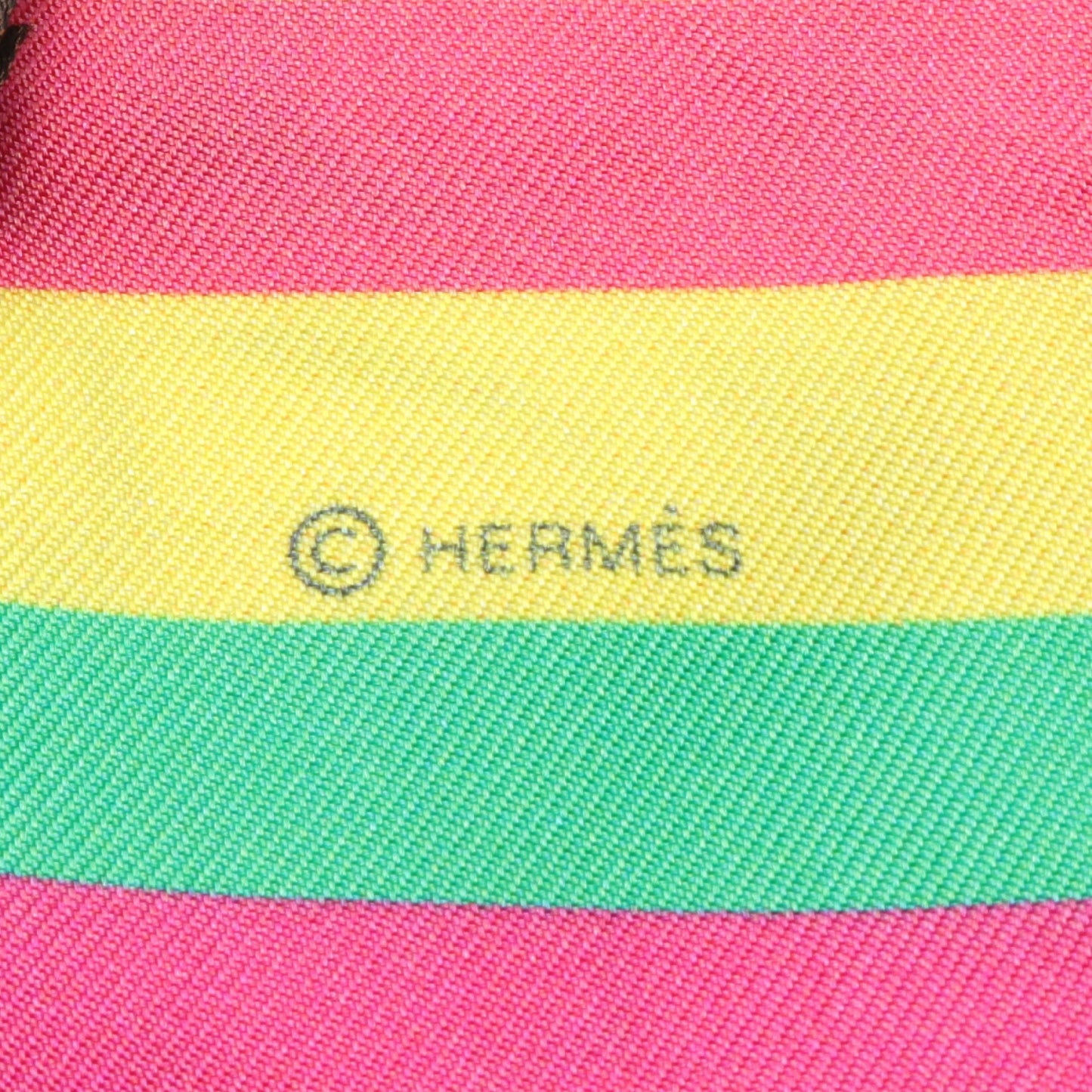 ツイリー LES BAIGNEUSES リボン スカーフ シルク マルチカラー エルメス 財布・小物 HERMES