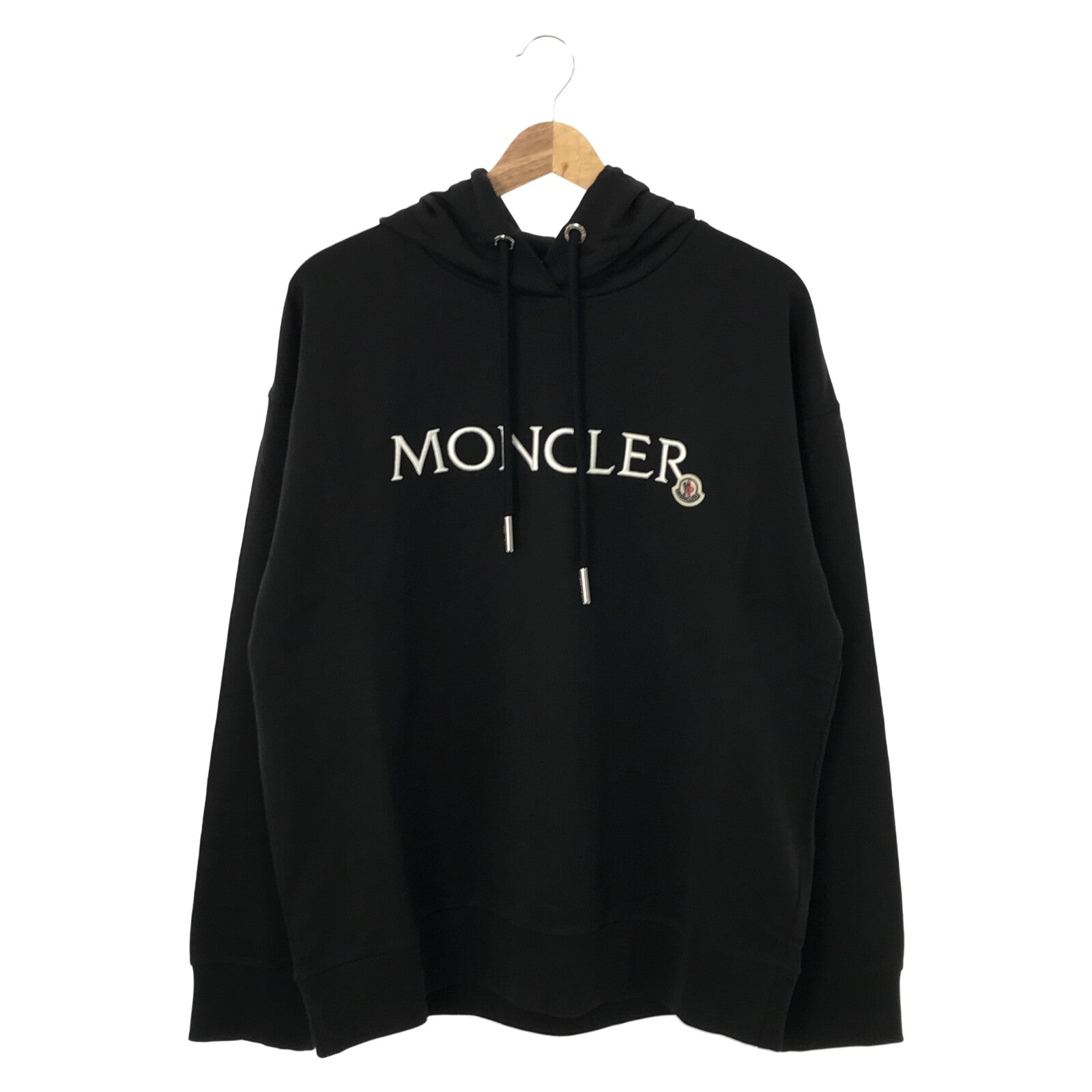 スウェットパーカー パーカー コットン ブラック モンクレール アウター MONCLER