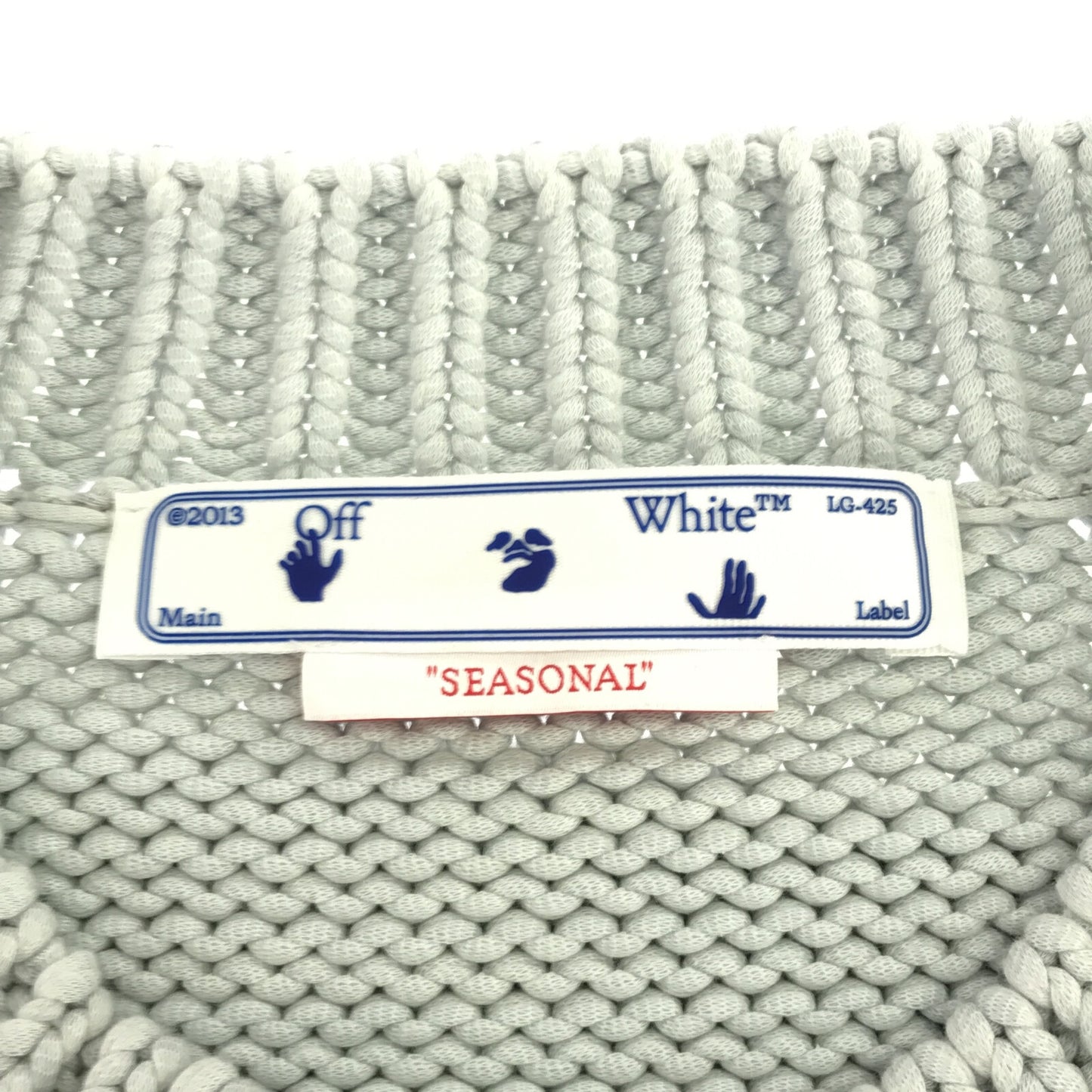 ニット スウェットシャツ ニット コットン ポリアミド ホワイト オフホワイト トップス OFF-WHITE