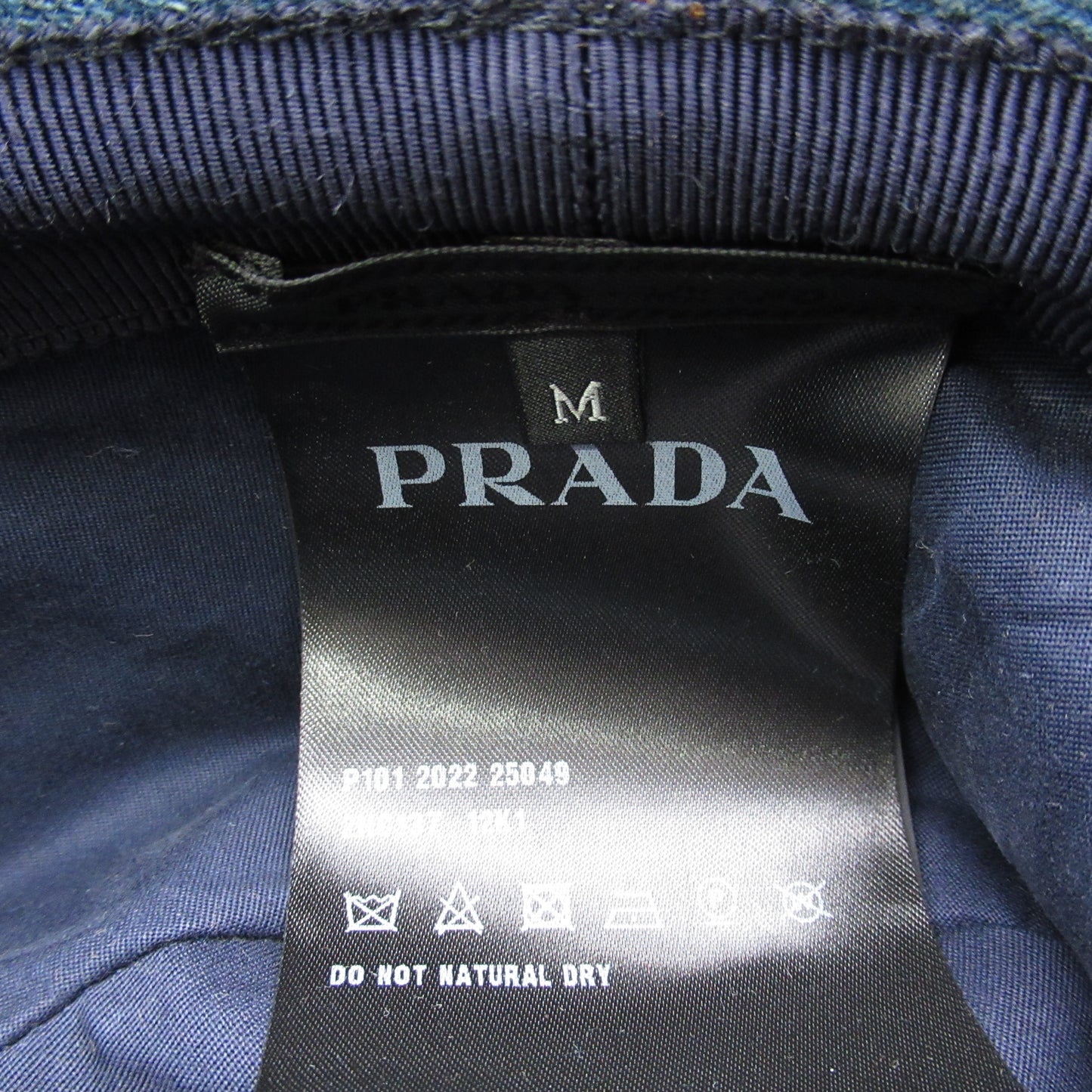 デニム バケットハット キャップ コットン ブルー ライトブルー プラダ 財布・小物 PRADA