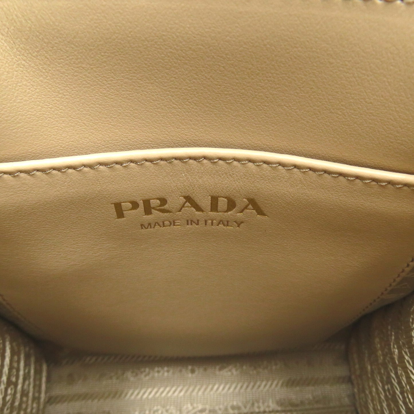 2wayショルダー ショルダーバッグ レザー キャンバス ベージュ ホワイト CORDA/TALCO プラダ バッグ PRADA