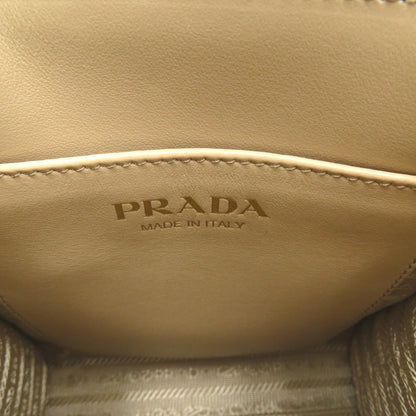 2wayショルダー ショルダーバッグ レザー キャンバス ベージュ ホワイト CORDA/TALCO プラダ バッグ PRADA