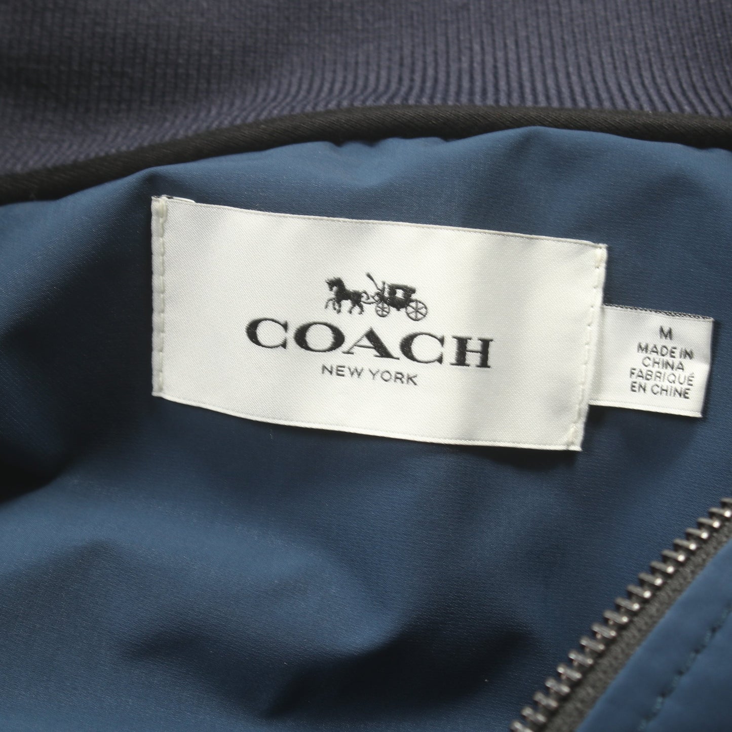 サイドテープトラックジャケット ブルゾン ネイビー コーチ アウター COACH