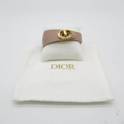 30 MONTAIGNE ダブルブレスレット ブレスレット レザー ピンク ディオール アクセサリー DIOR