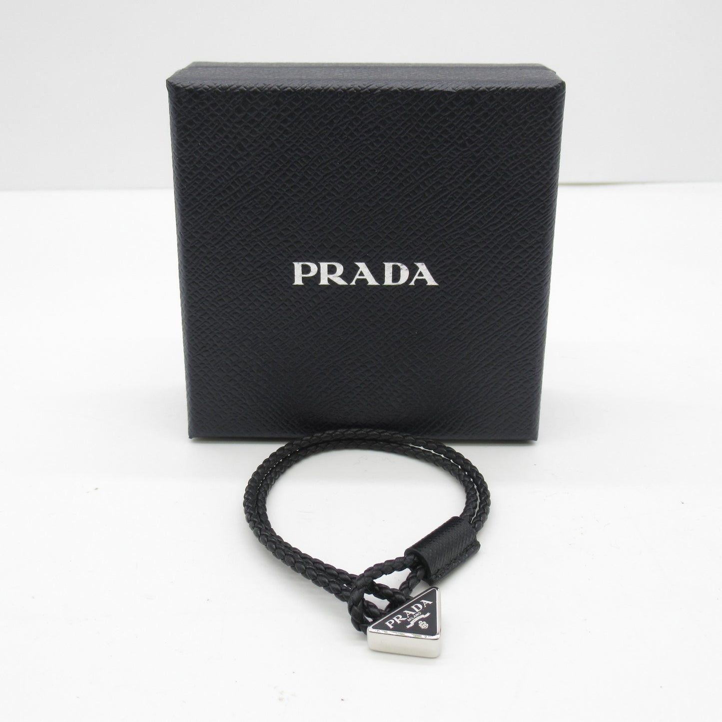 ブレスレット ブレスレット レザー ブラック プラダ アクセサリー PRADA