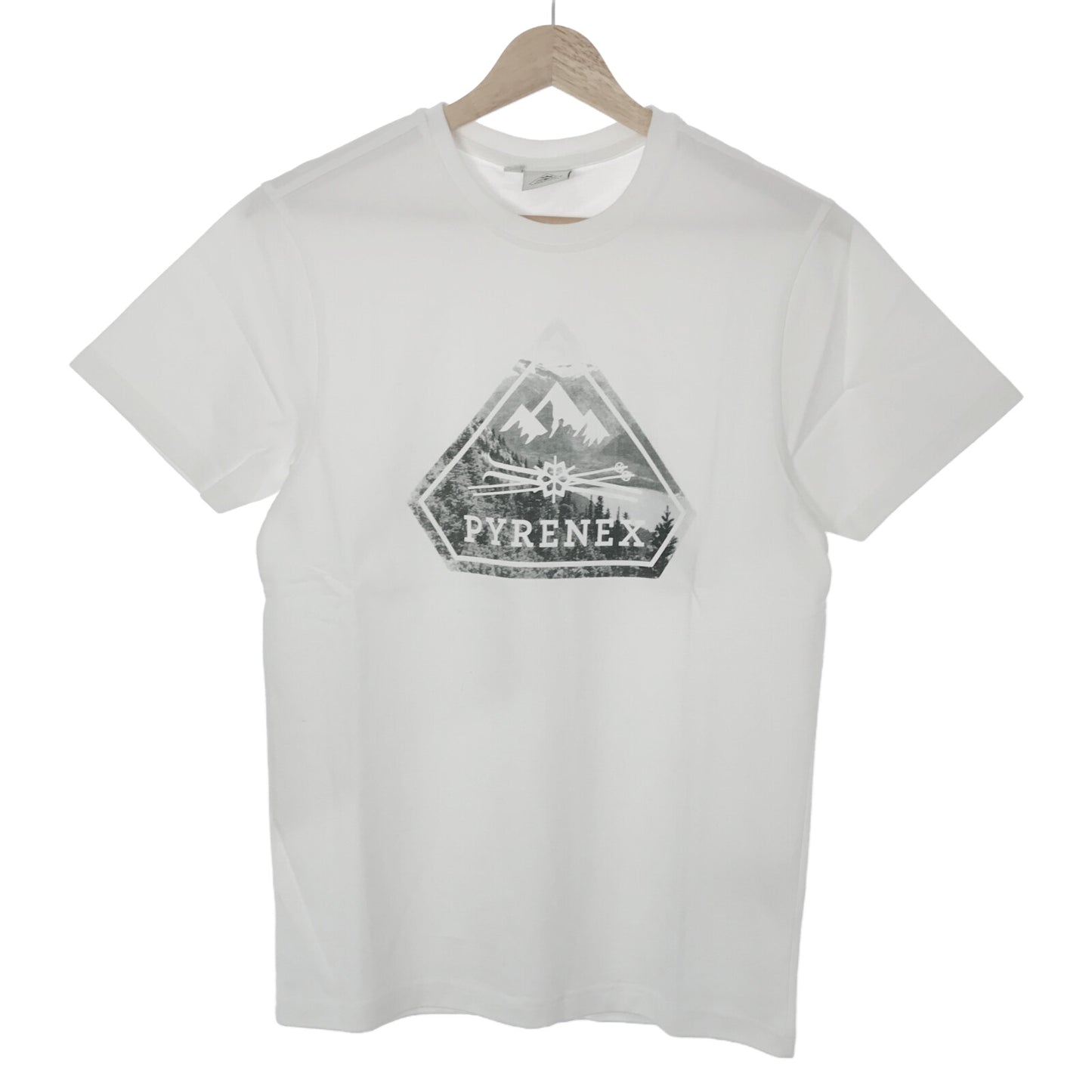 Tシャツ LARRIOU Tシャツ コットン ホワイト ピレネックス トップス PYRENEX