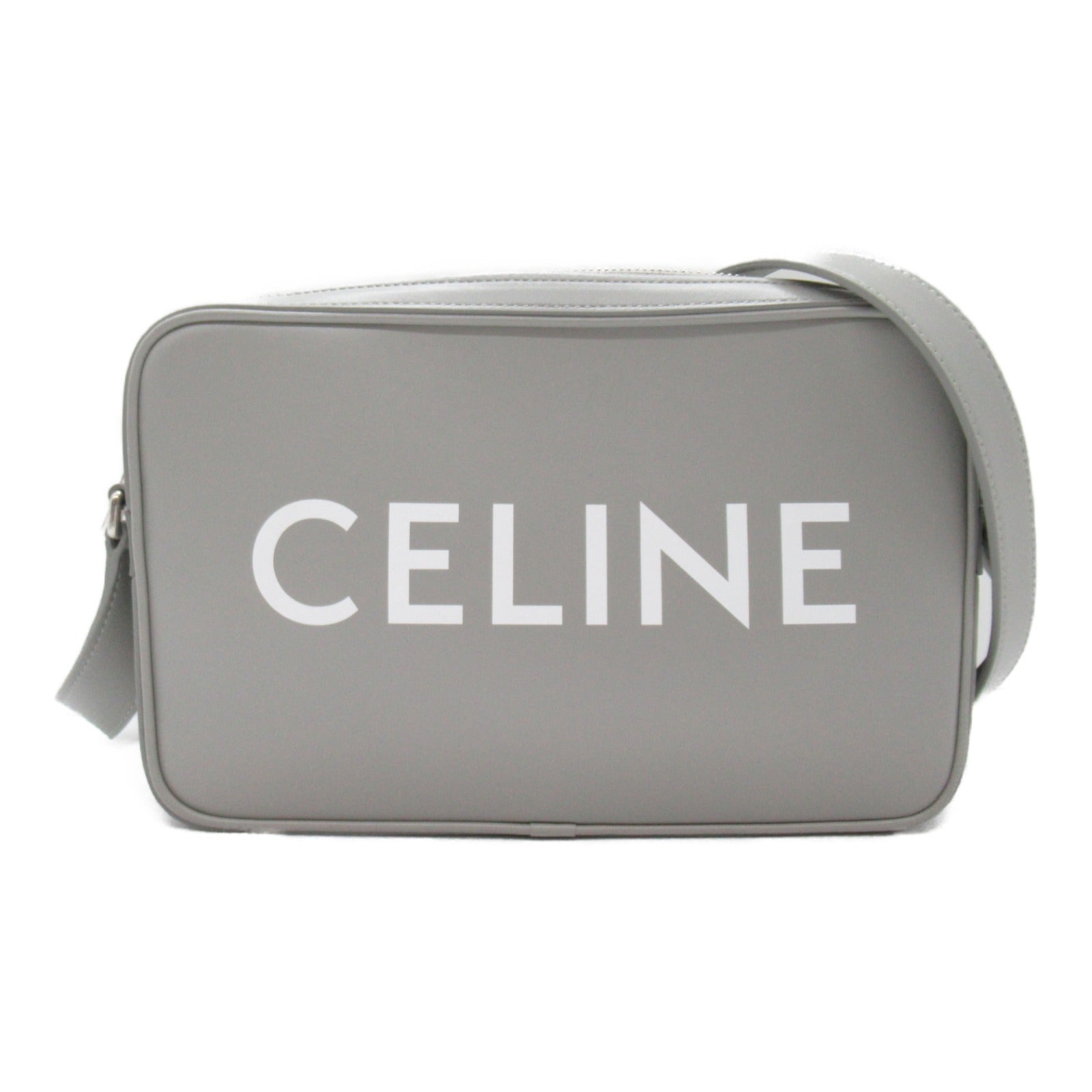 ミディアム メッセンジャーバッグ ショルダーバッグ ショルダーバッグ レザー グレー セリーヌ バッグ CELINE