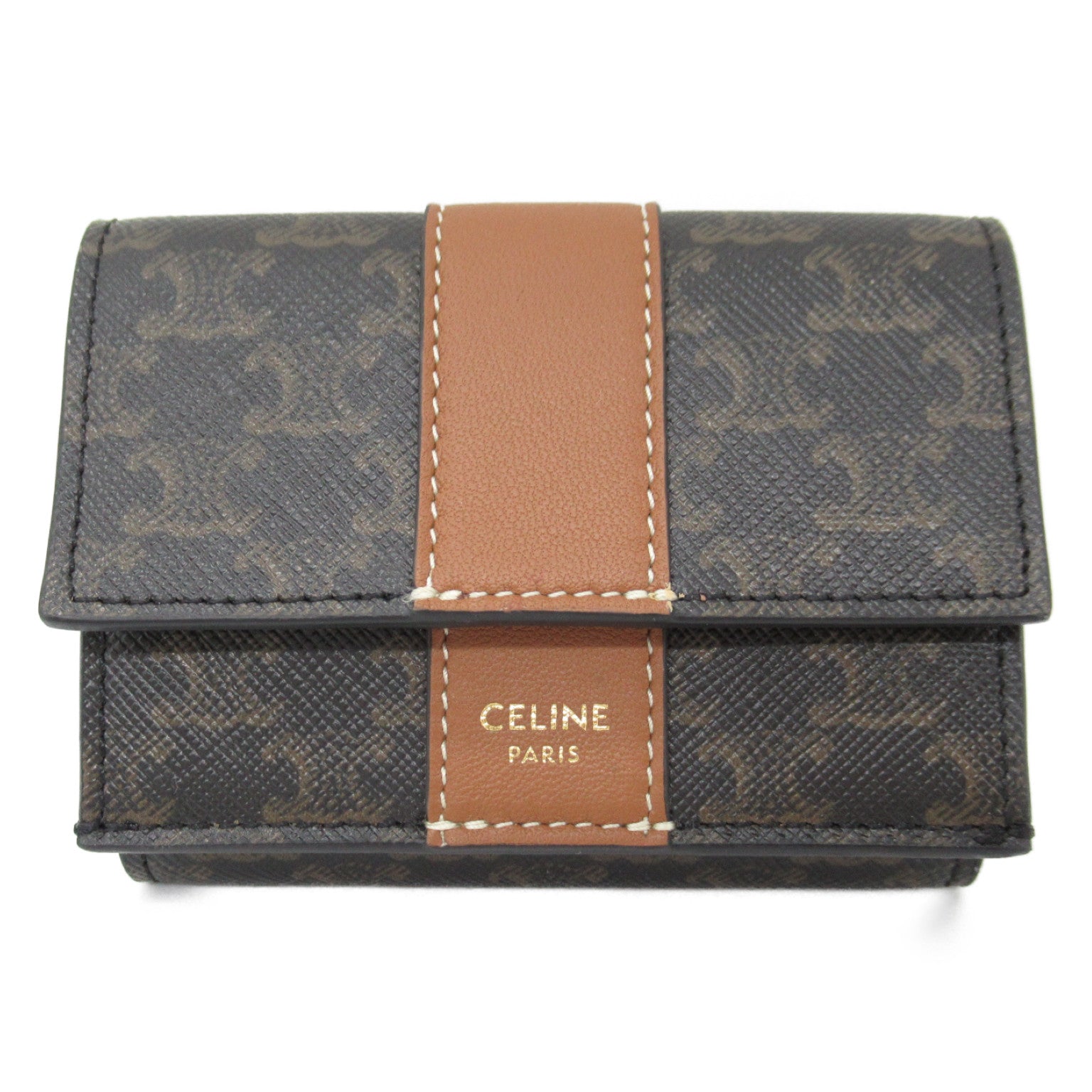 Wホック財布 Wホック財布 キャンバス ブラック ブラウン セリーヌ 財布・小物 CELINE