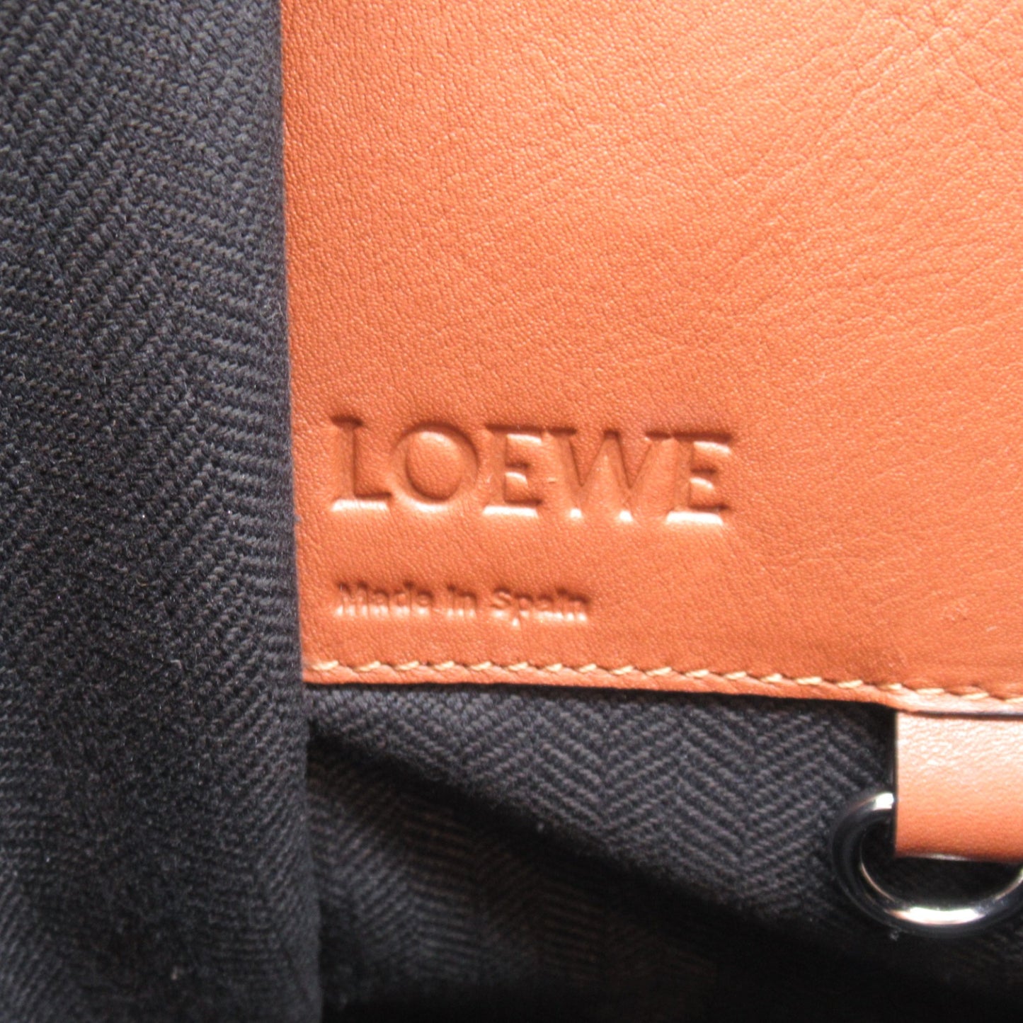 ハンモックスモール ショルダーバッグ レザー ブラウン ロエベ バッグ LOEWE