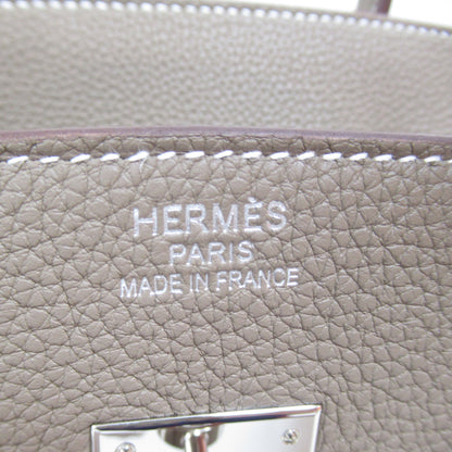 バーキン35 ハンドバッグ ハンドバッグ レザー トゴ ブラウン エトゥープ シルバー金具 B刻印 エルメス バッグ HERMES