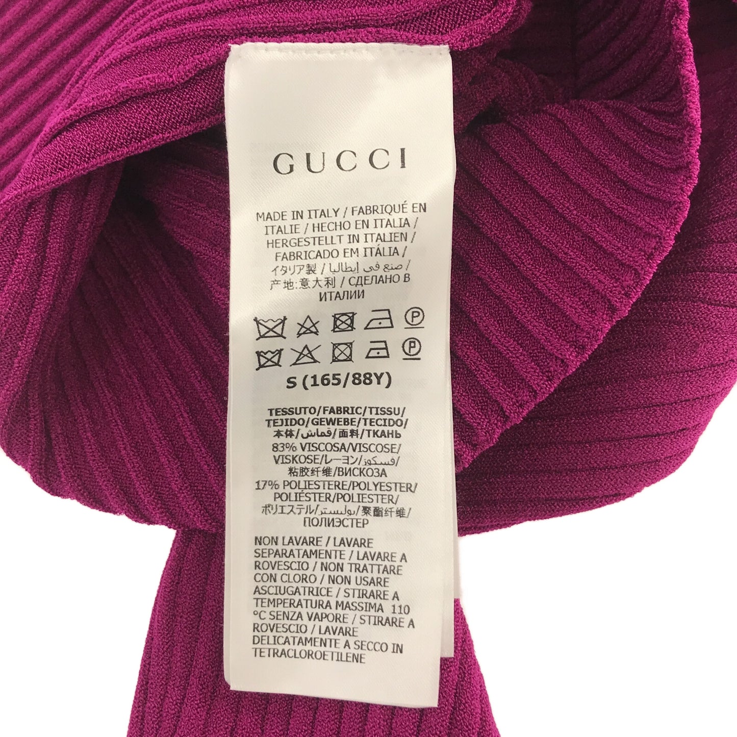 タートルネックセーター 21AW ニット レーヨン パープル グッチ トップス GUCCI