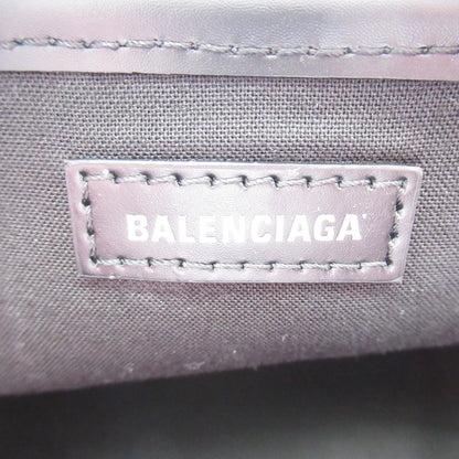 ネイビー スモール カバス ハンドバッグ トートバッグ キャンバス レザー ブラック バレンシアガ バッグ BALENCIAGA