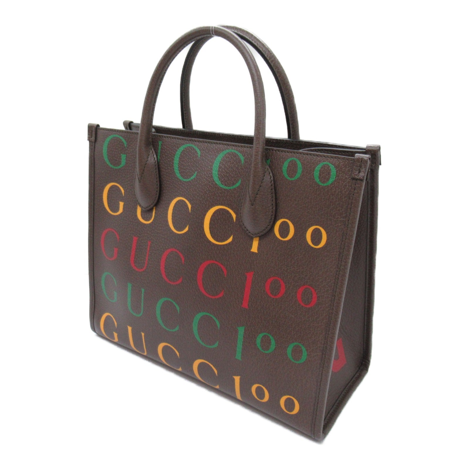 GUCCI 100 2Wayトート ハンドバッグ トートバッグ GGキャンバス ブラウン グッチ バッグ GUCCI