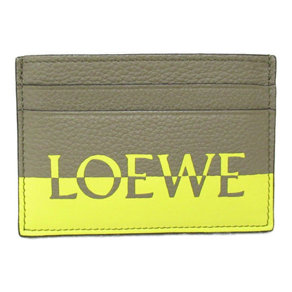 カードケース カードケース レザー ブラウン イエロー ロエベ 財布・小物 LOEWE