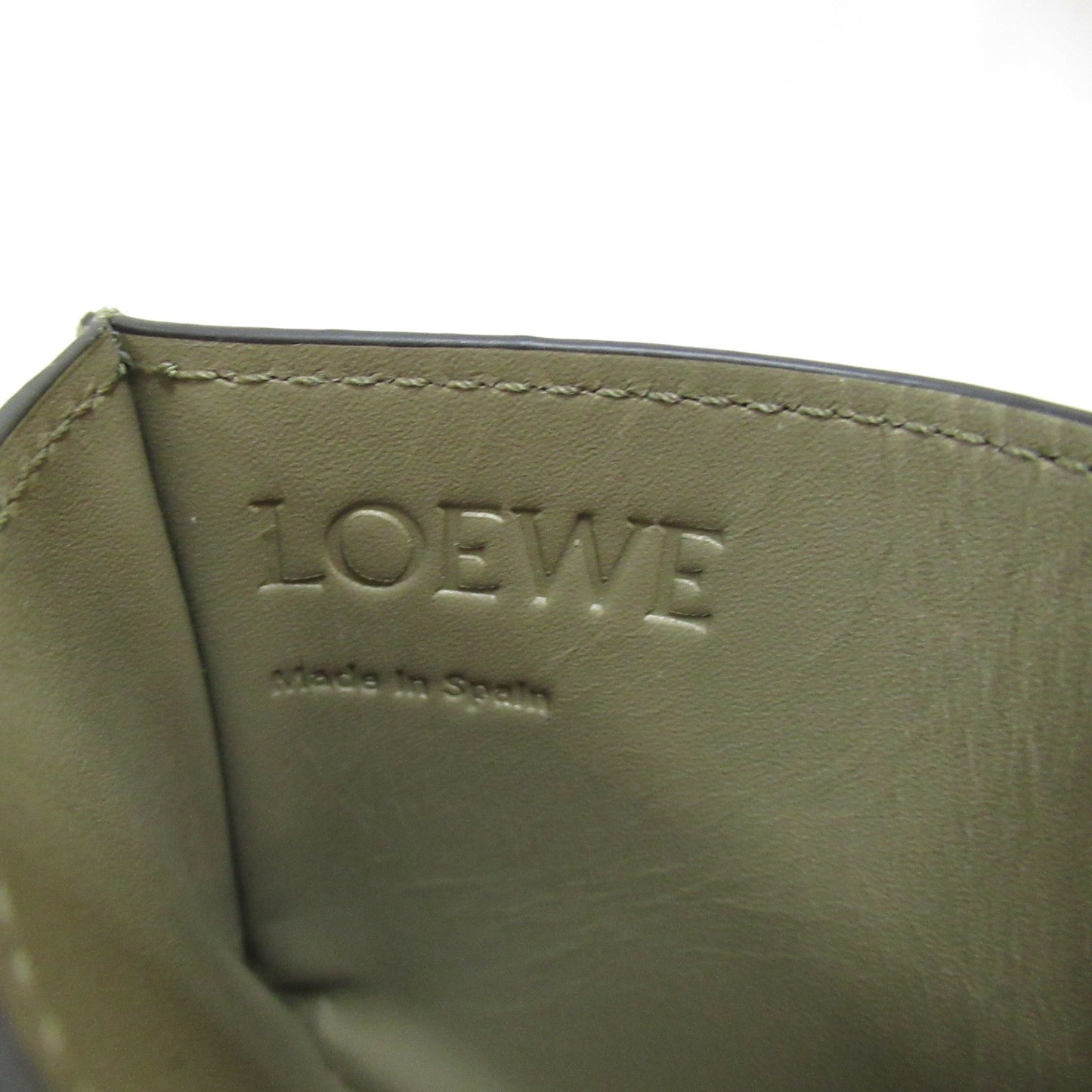 カードケース カードケース レザー ブラウン イエロー ロエベ 財布・小物 LOEWE