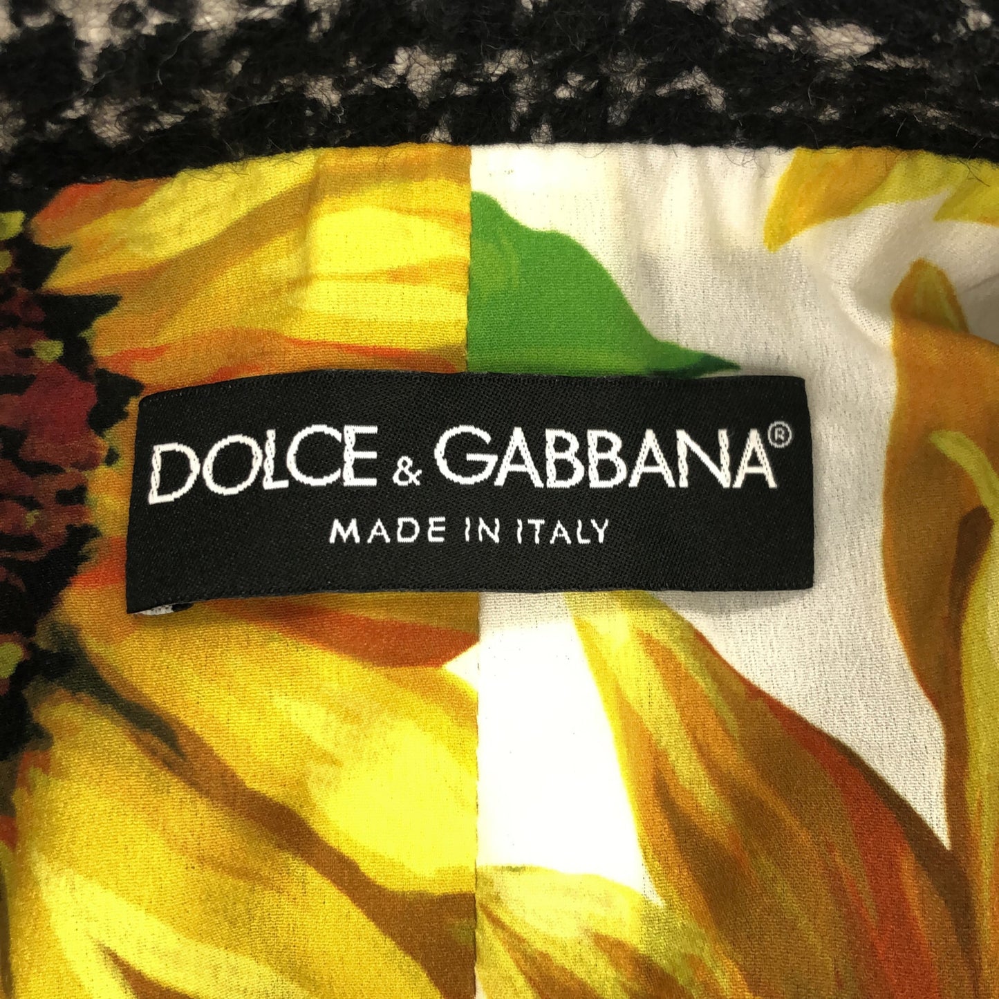 ツイードジャケット ジャケット ウール ブラック ドルチェアンドガッバーナ アウター DOLCE&GABBANA