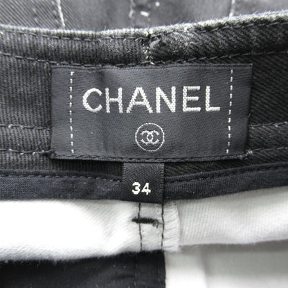 デニム パンツ デニムパンツ コットン ブラック シャネル ボトムス CHANEL