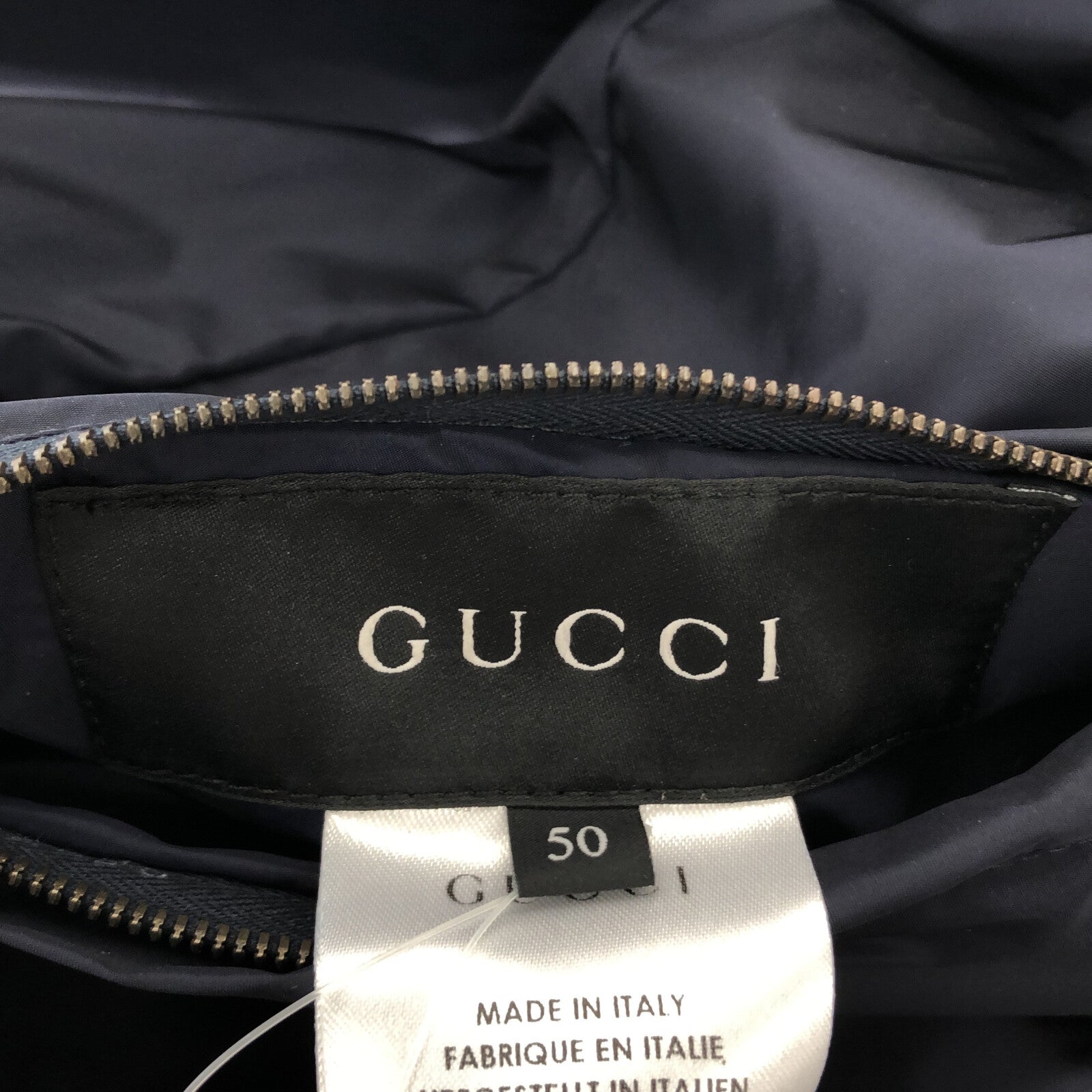 ブルゾン リバーシブル ブルゾン ナイロン ブルー グッチ アウター GUCCI