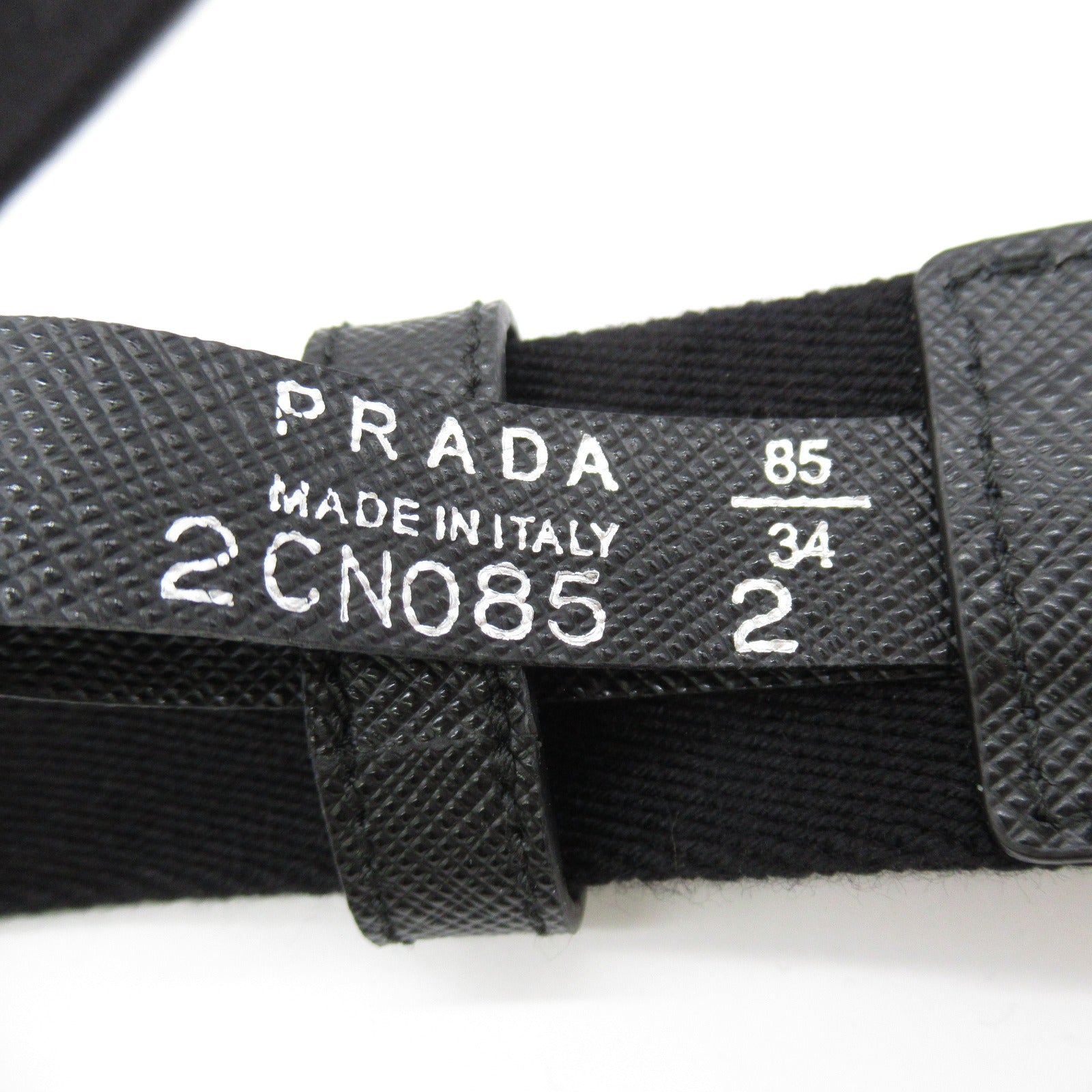 ベルト ベルト キャンバス レザー ブラック プラダ 財布・小物 PRADA