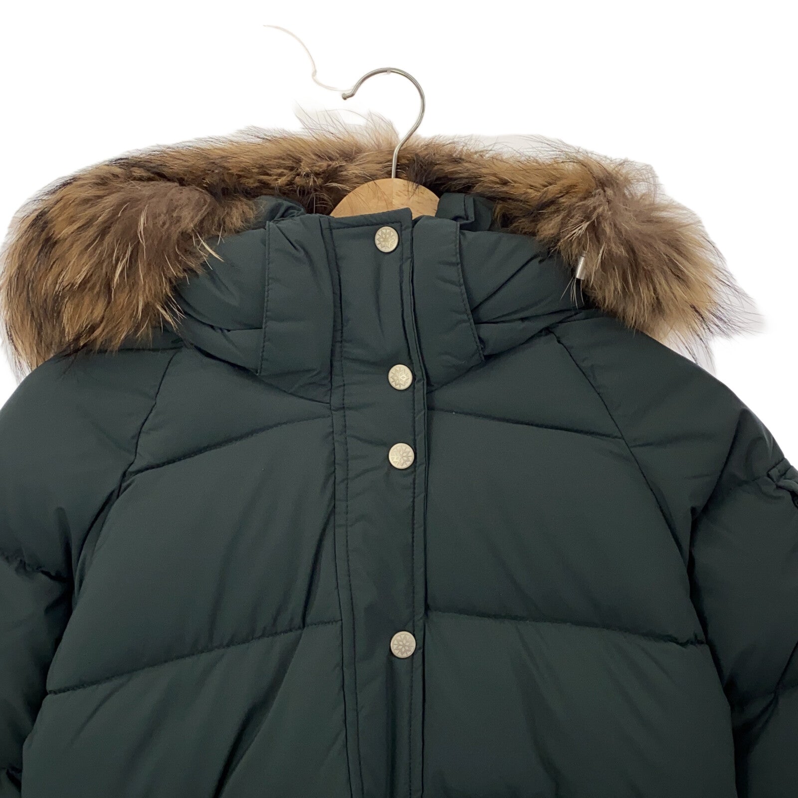 ダウンジャケット AVIATOR SOFT FUR ダウンジャケット グリーン ピレネックス アウター PYRENEX