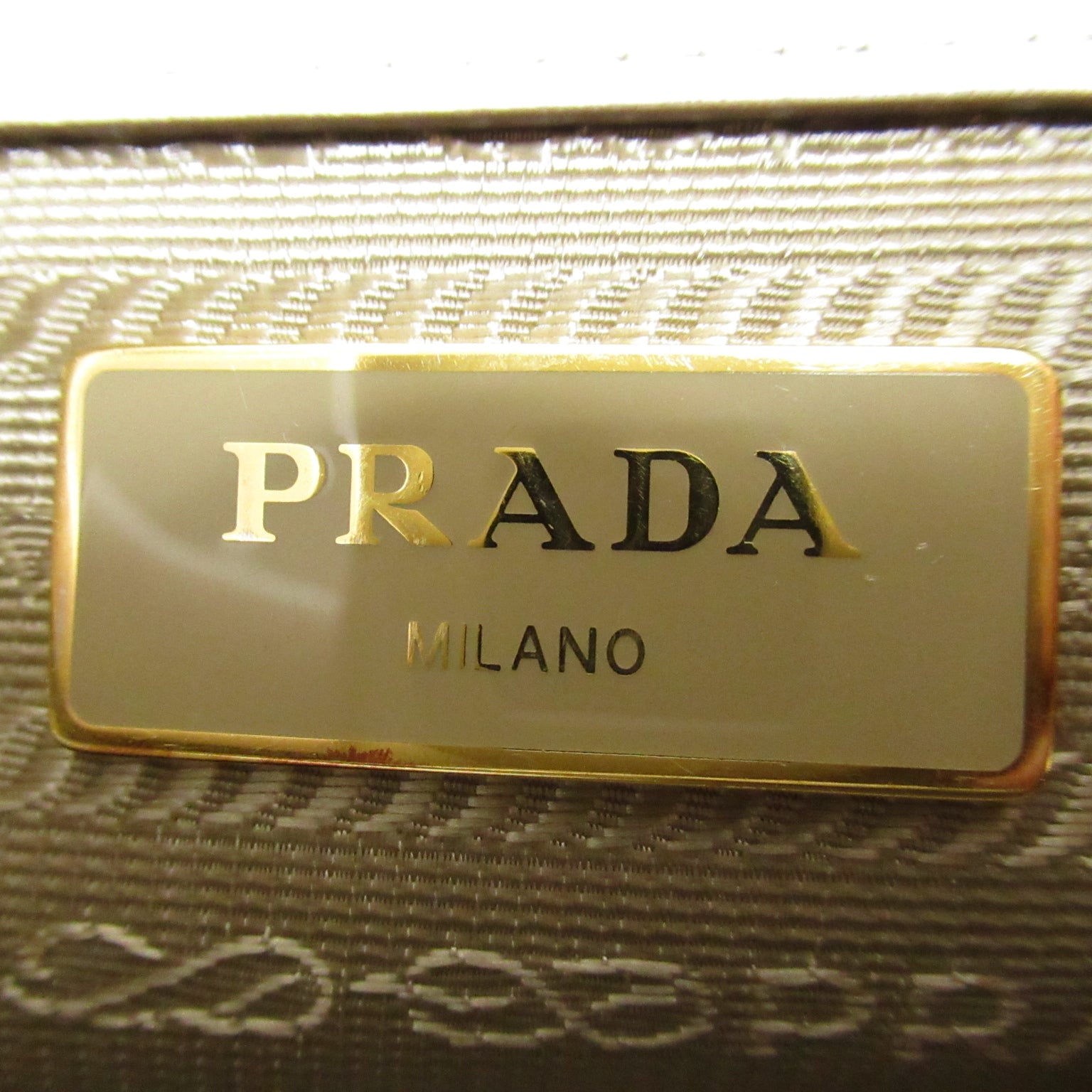 ショルダーバッグ ショルダーバッグ キャンバス レザー ベージュ ホワイト プラダ バッグ PRADA