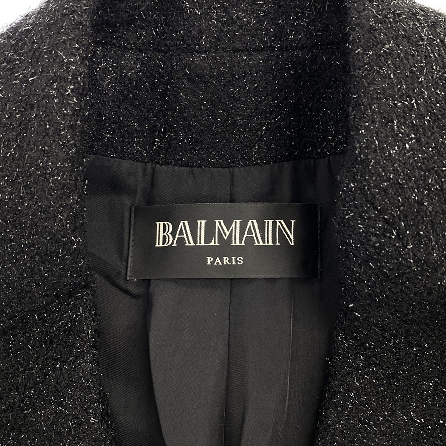 コート コート ウール ブラック バルマン アウター BALMAIN