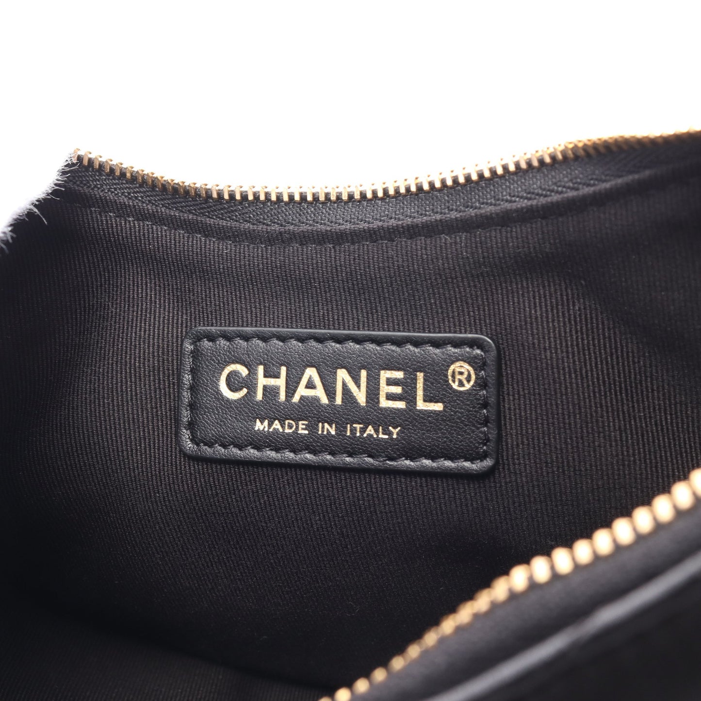 マトラッセ スモールホーボー チェーンショルダーバッグ ラムスキン ブラック ゴールド金具 シャネル バッグ CHANEL