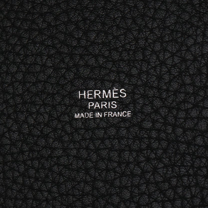 ピコタンロックMM ハンドバッグ トリヨンモーリス ブラック シルバー金具 C刻印 エルメス バッグ HERMES