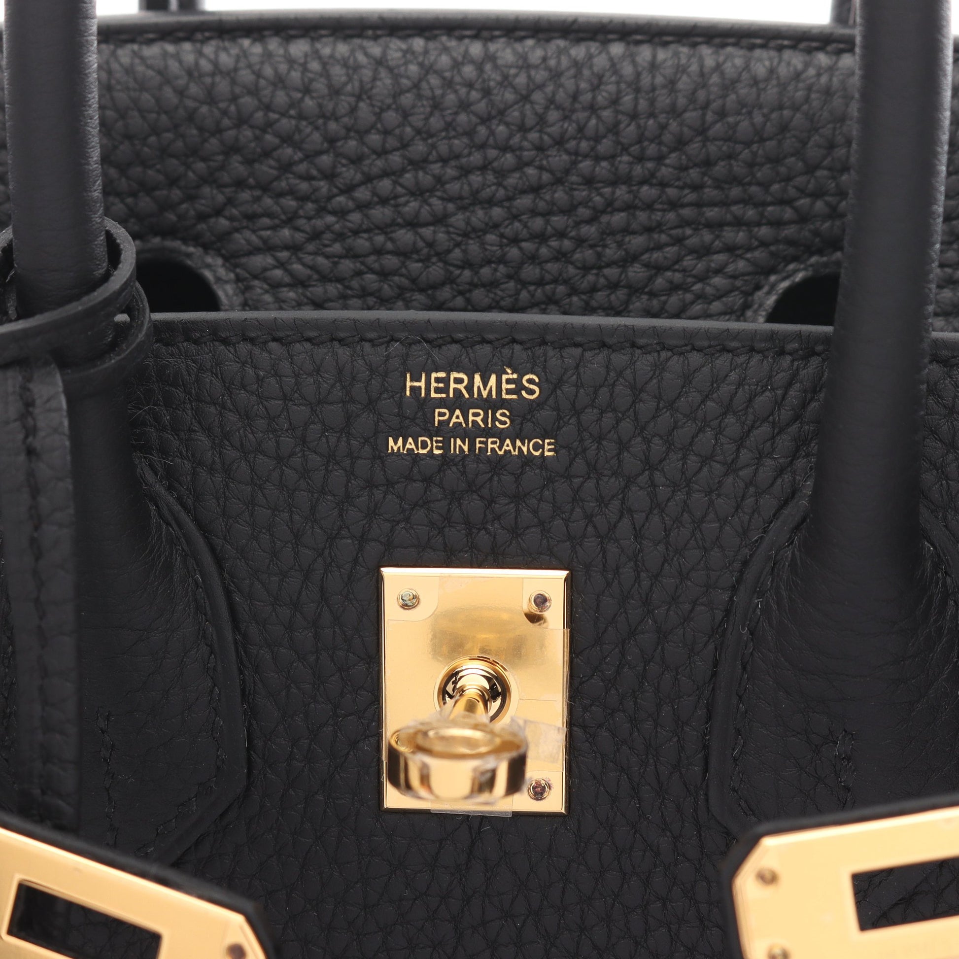 バーキン25 ハンドバッグ トゴ ブラック ゴールド金具 W刻印 エルメス バッグ HERMES