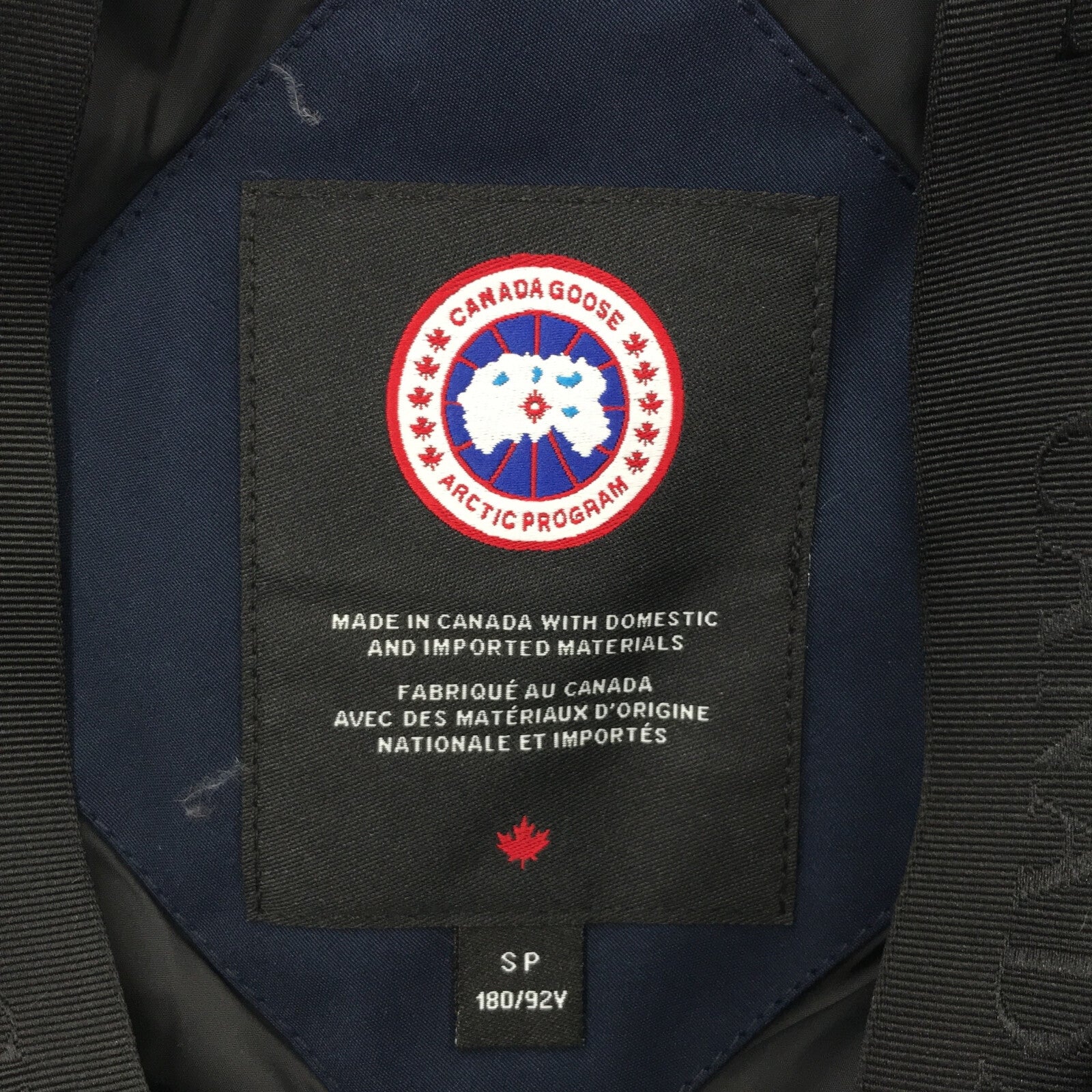 ダウンジャケット ダウンジャケット ポリアミド ネイビー カナダグース アウター CANADA GOOSE