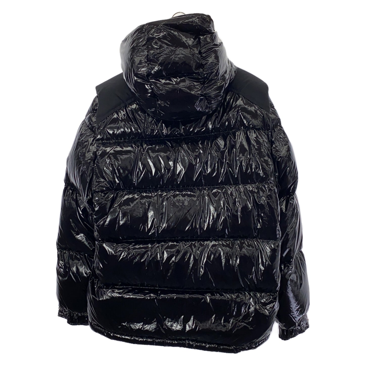 2in1 ダウンジャケット ダウンジャケット ナイロン ブラック モンクレール アウター MONCLER