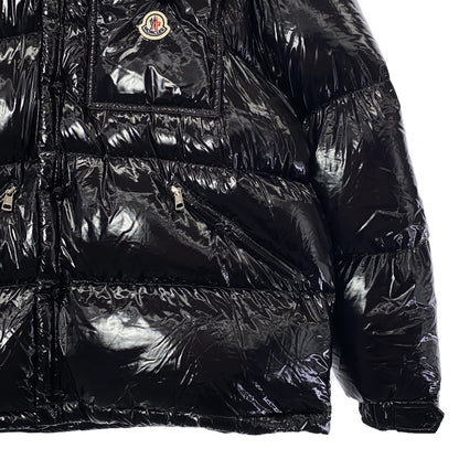 2in1 ダウンジャケット ダウンジャケット ナイロン ブラック モンクレール アウター MONCLER