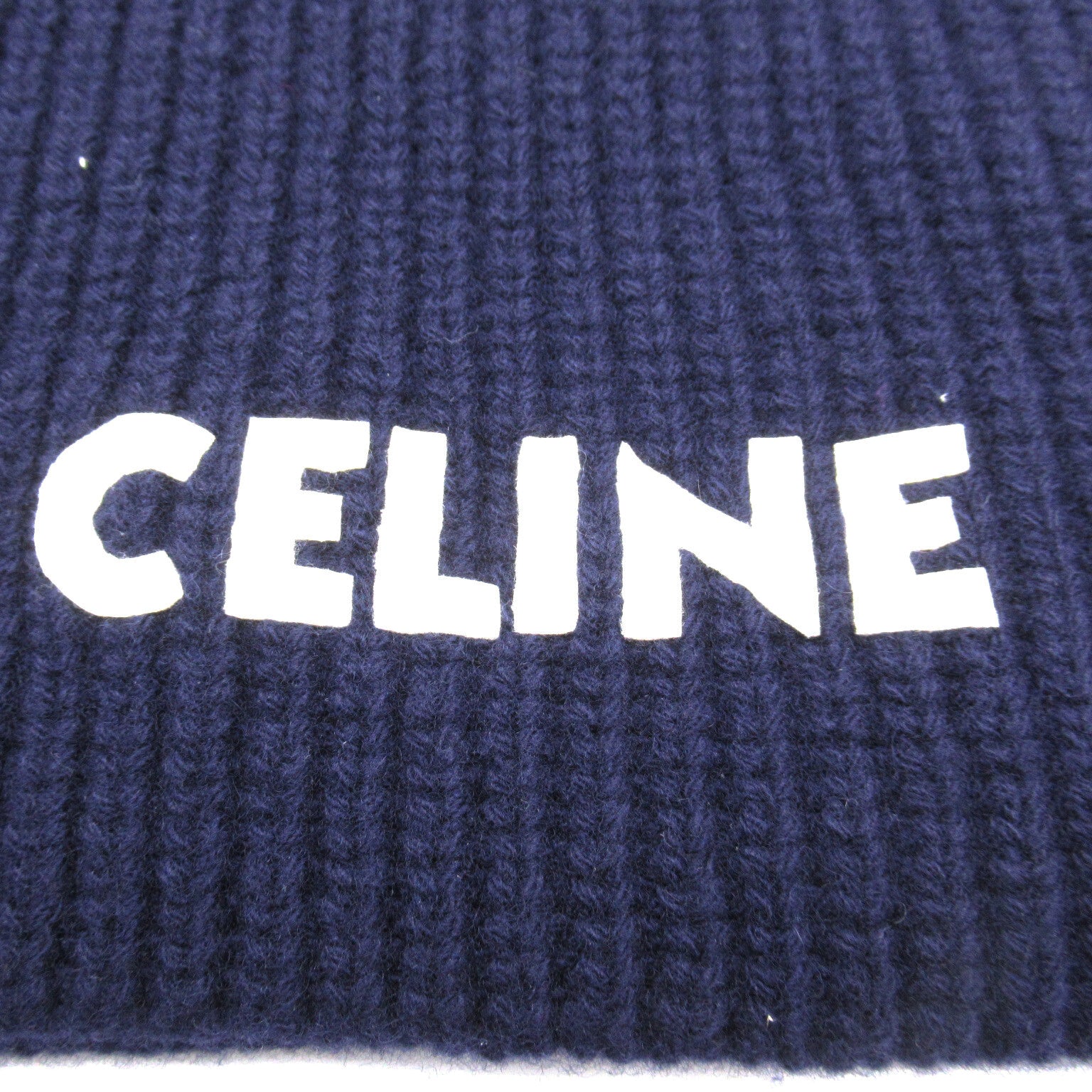 マフラー マフラー ウール ネイビー セリーヌ 財布・小物 CELINE