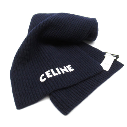 マフラー マフラー ウール ネイビー セリーヌ 財布・小物 CELINE