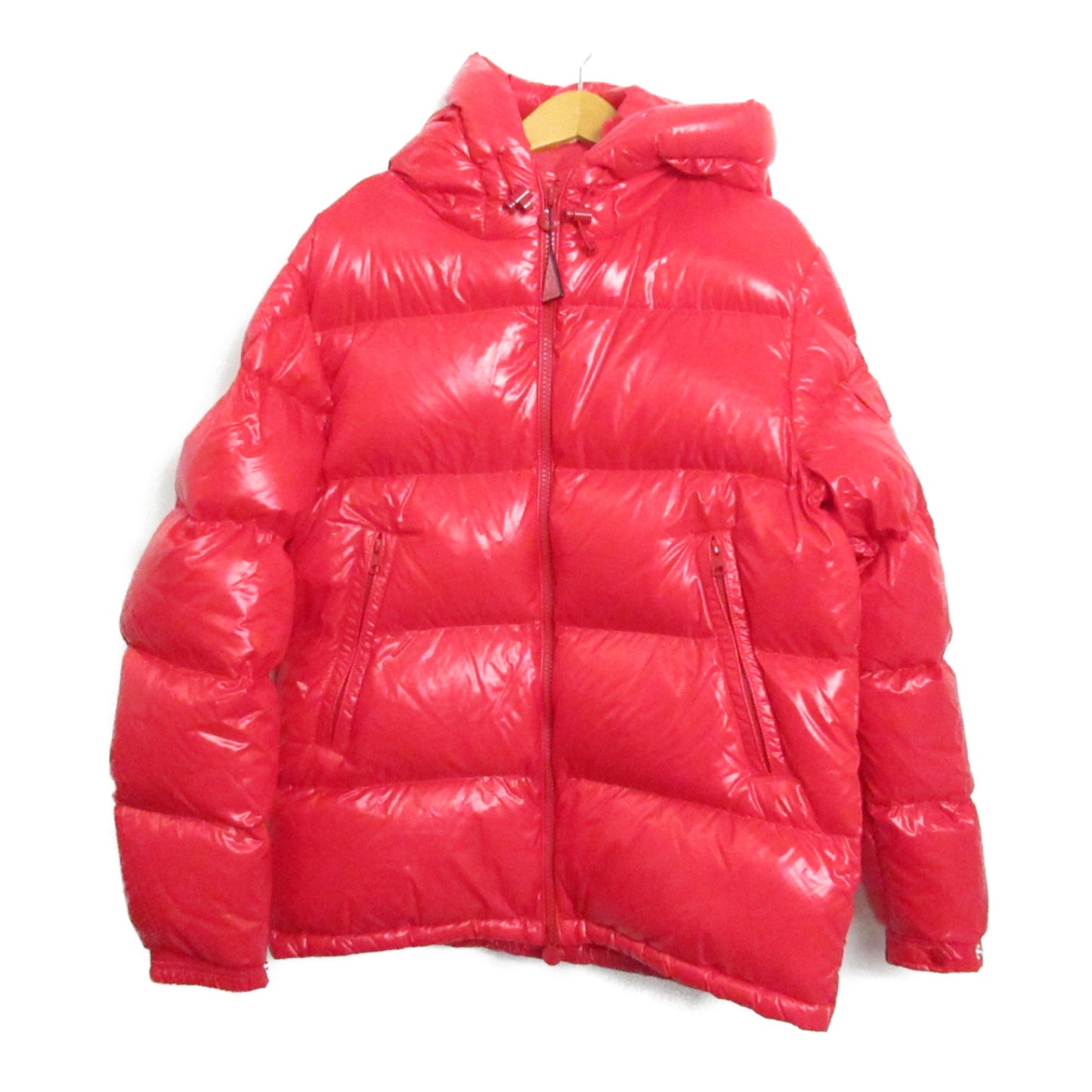 ダウンジャケット ダウンジャケット ナイロン レッド モンクレール アウター MONCLER