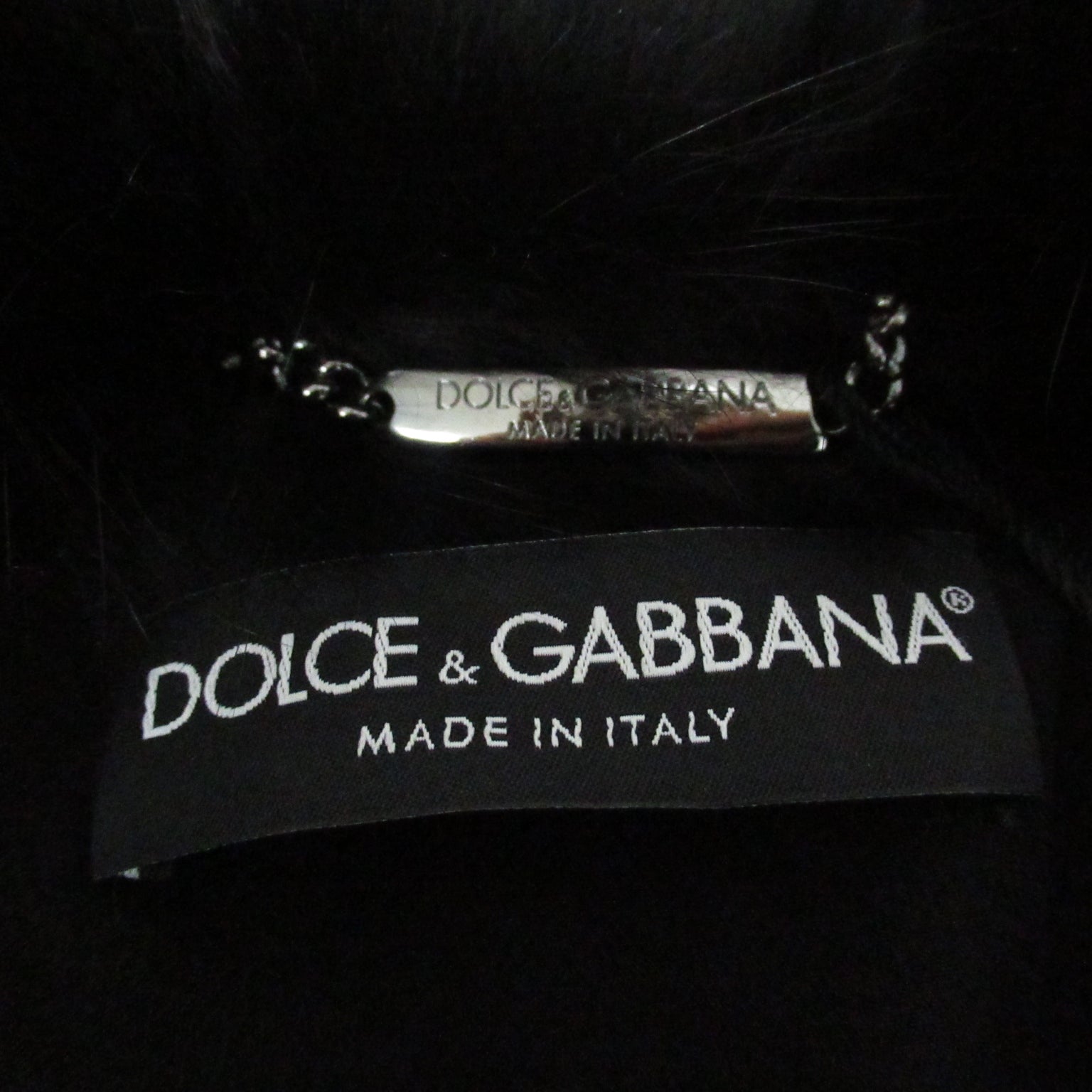 ファーコート コート その他 フォックス ブラック ドルチェアンドガッバーナ アウター DOLCE&GABBANA