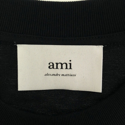 Tシャツ コットン ブラック アミアレクサンドルマテュッシ トップス AMI Alexandre Mattiussi