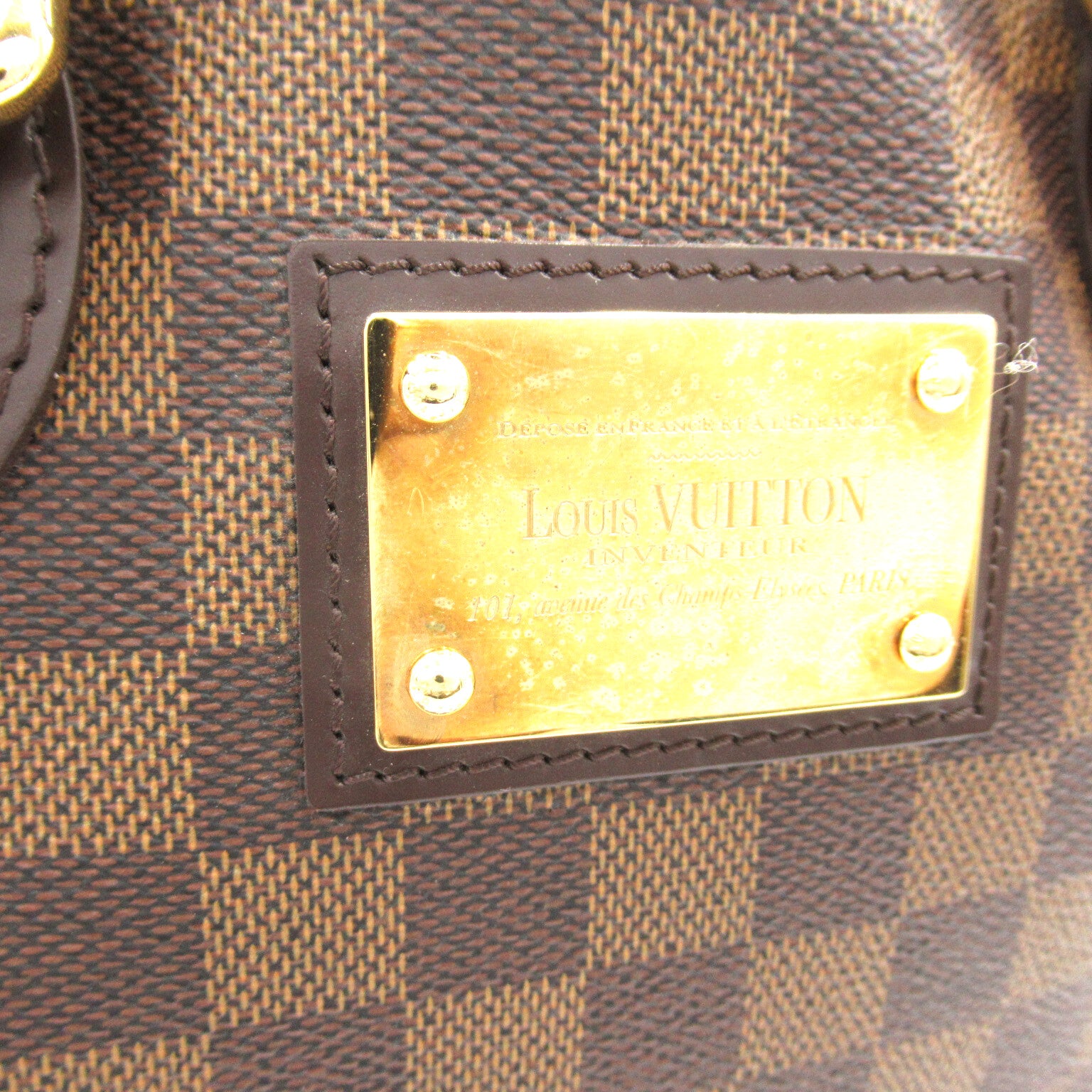 ハムステッド ハンドバッグ トートバッグ PVCコーティングキャンバス ダミエ ブラウン エベヌ ルイヴィトン バッグ LOUIS VUITTON