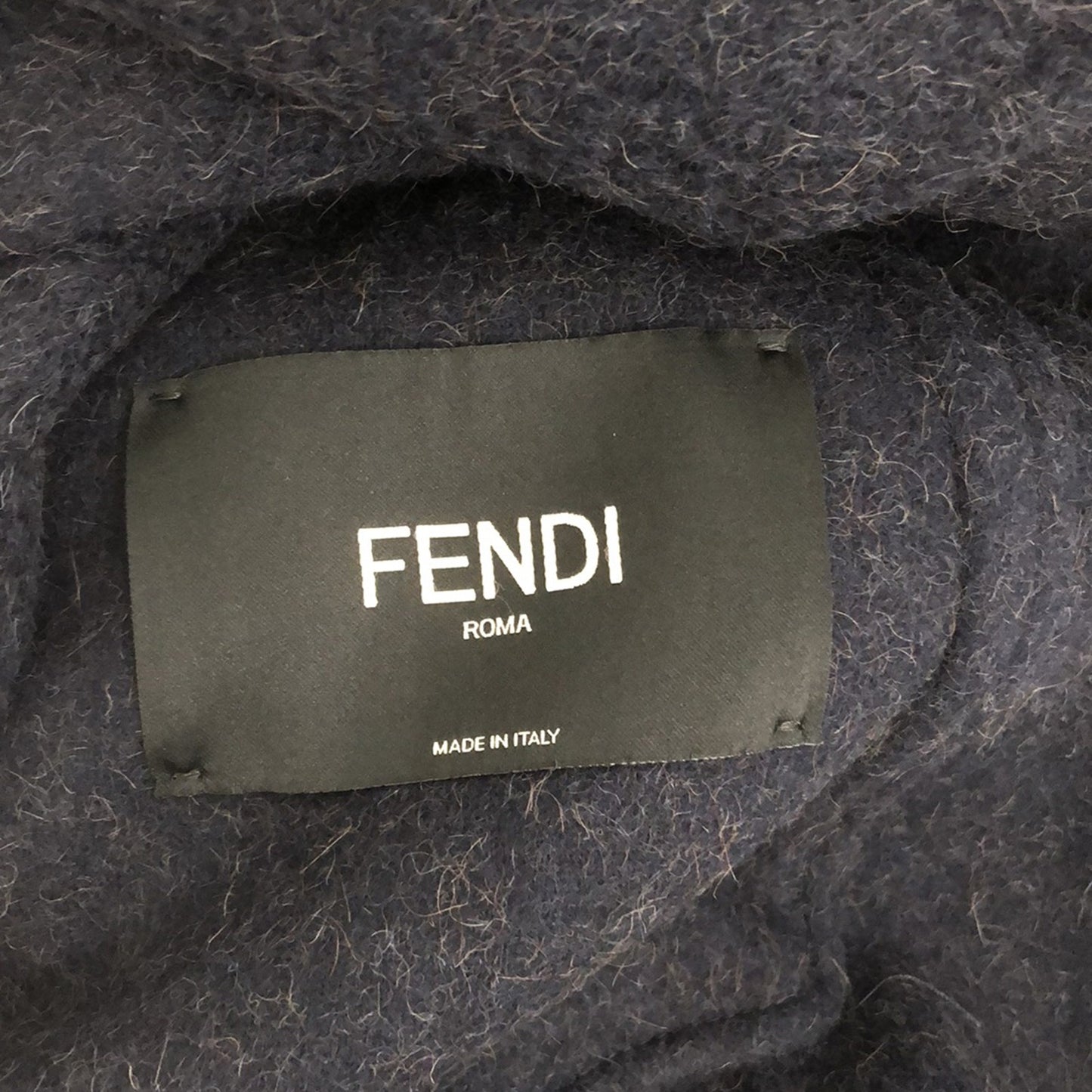 コート コート ウール ネイビー フェンディ アウター FENDI