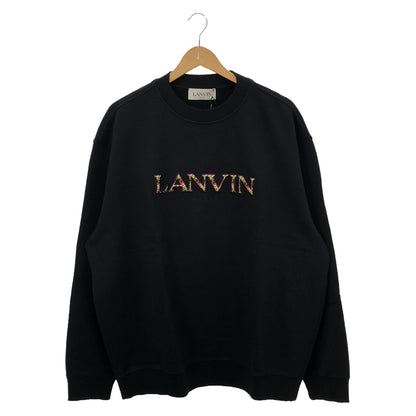 スウェット スウェットシャツ コットン ブラック ランバン トップス LANVIN