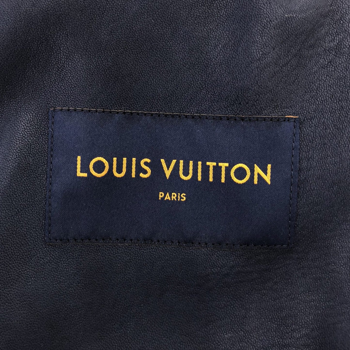 ジャケット ジャケット ラムスキン（羊革） ネイビー ルイヴィトン アウター LOUIS VUITTON