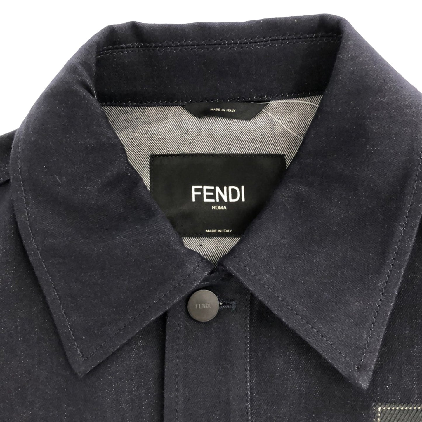 デニム ジャケット デニムジャケット コットン ブルー フェンディ アウター FENDI