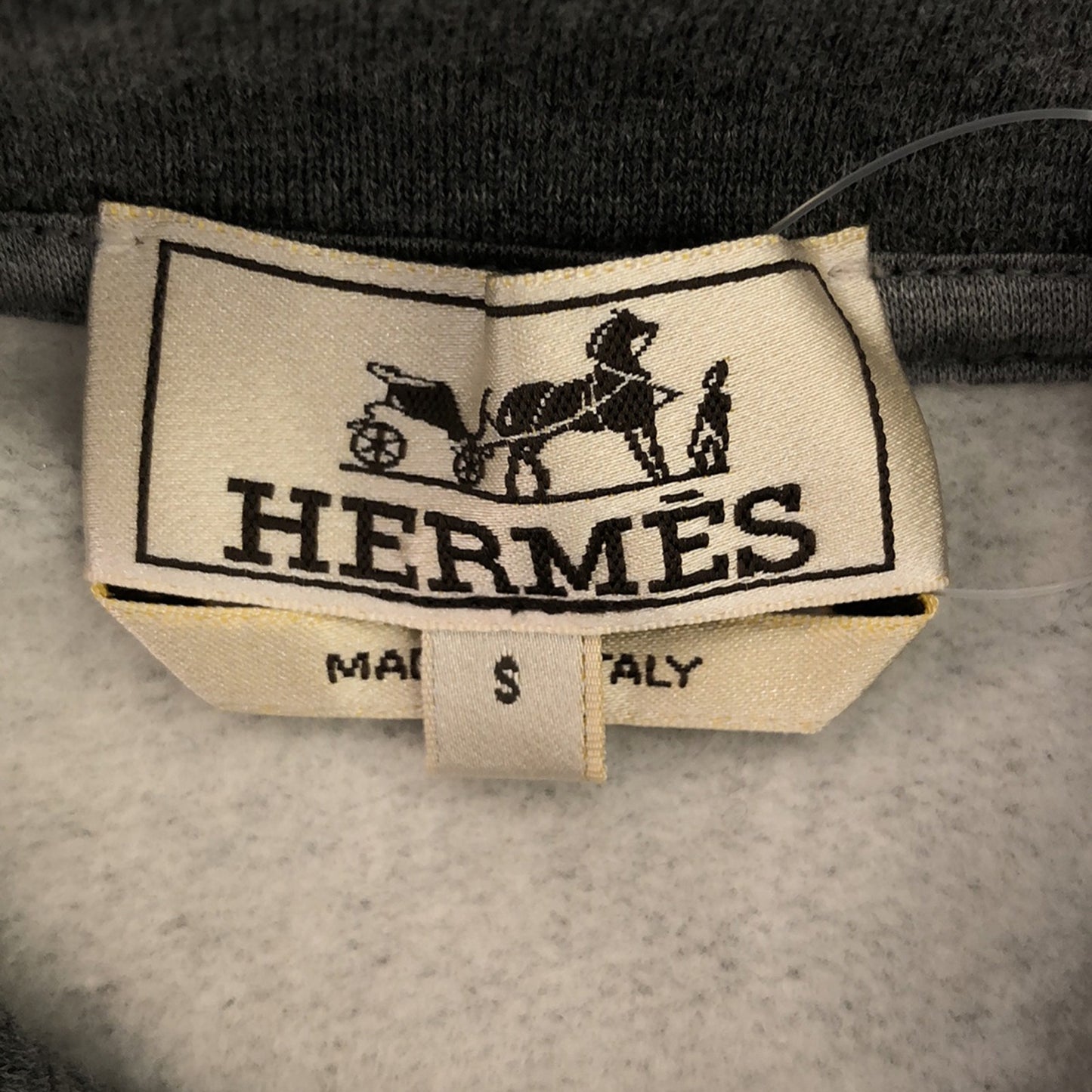 フーディ スウェットシャツ コットン グレー エルメス トップス HERMES