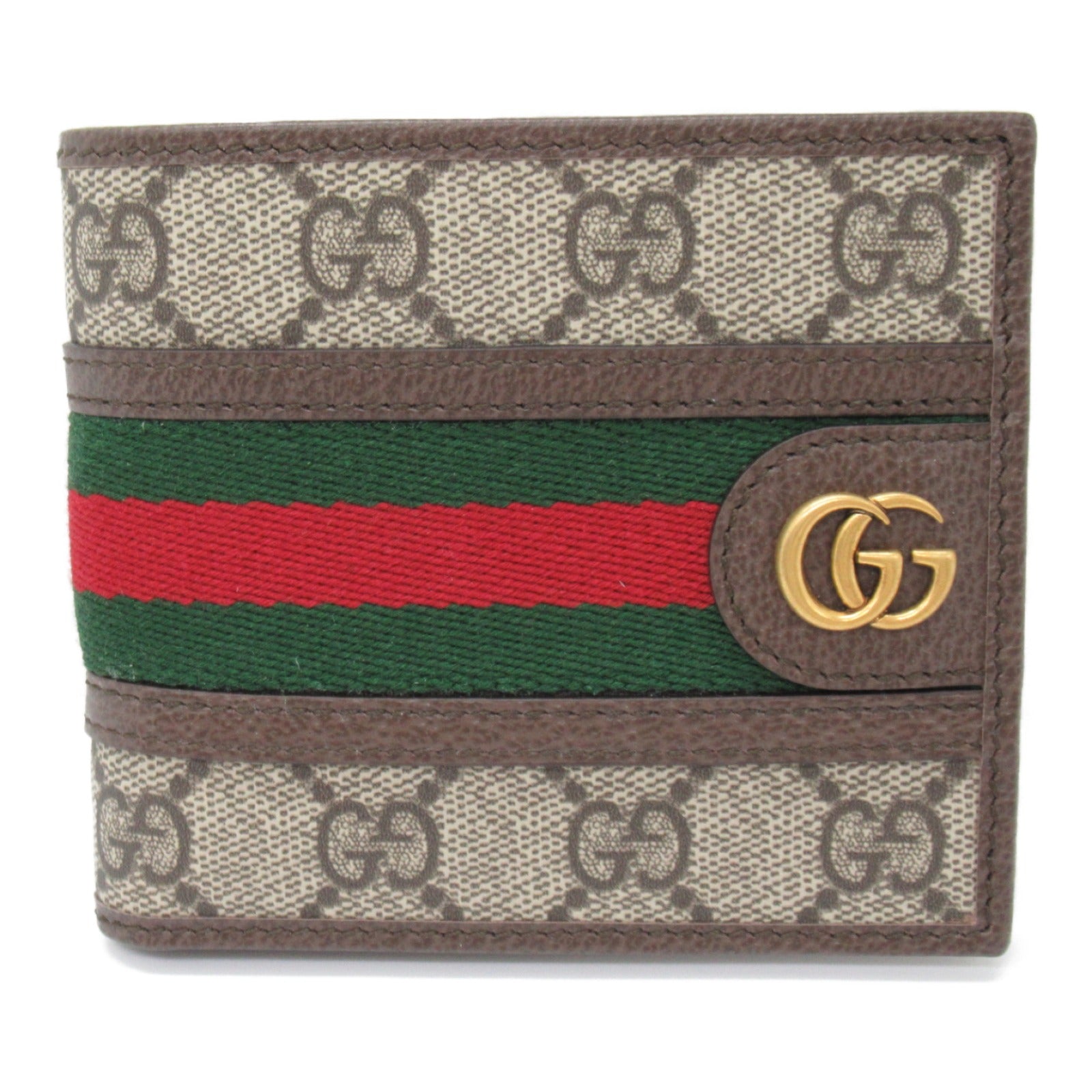 GGスプリーム 二つ折り財布 二つ折り財布 キャンバス GGスプリーム ベージュ グッチ 財布・小物 GUCCI