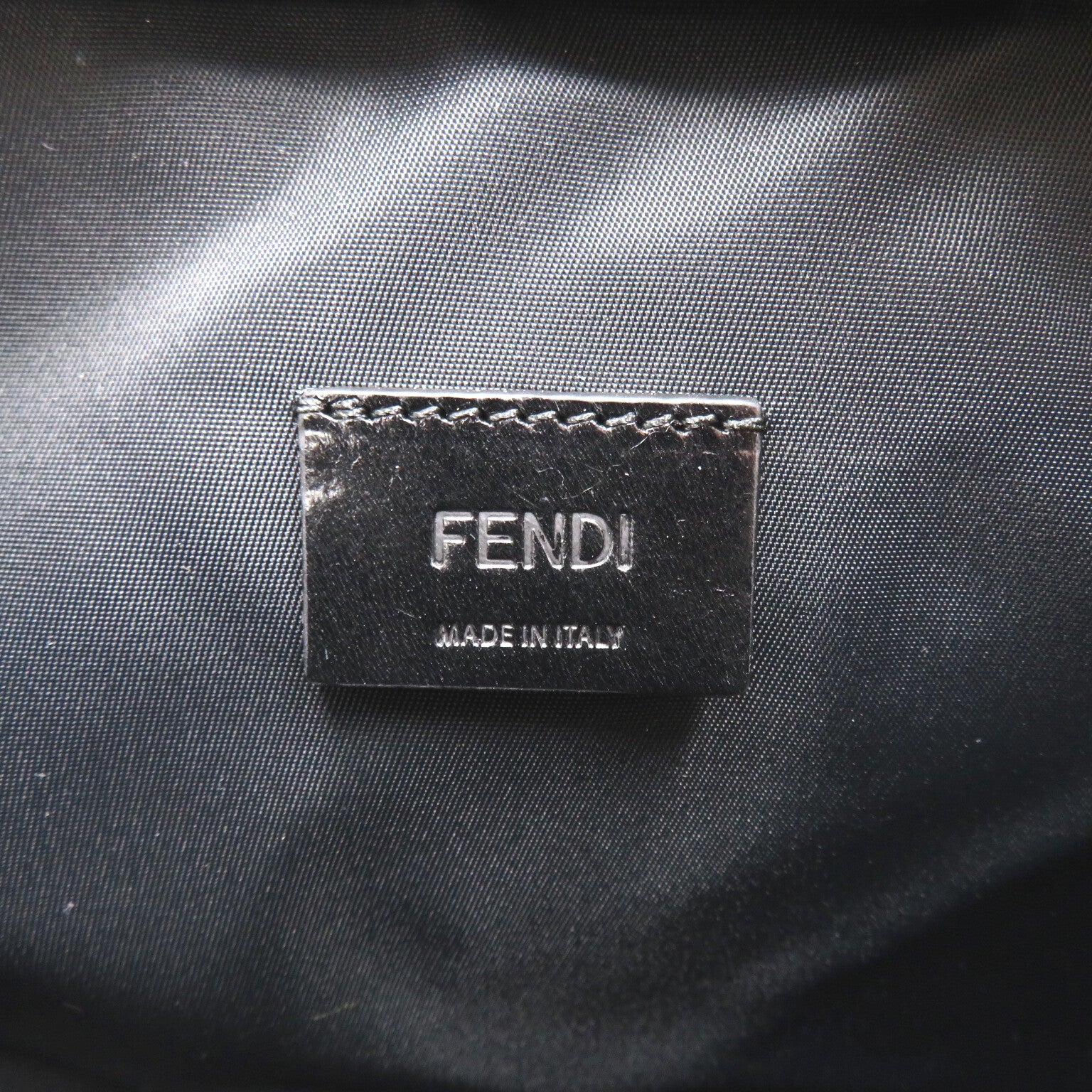 ポーチ ハンドバッグ PVCコーティングキャンバス ブラウン フェンディ バッグ FENDI