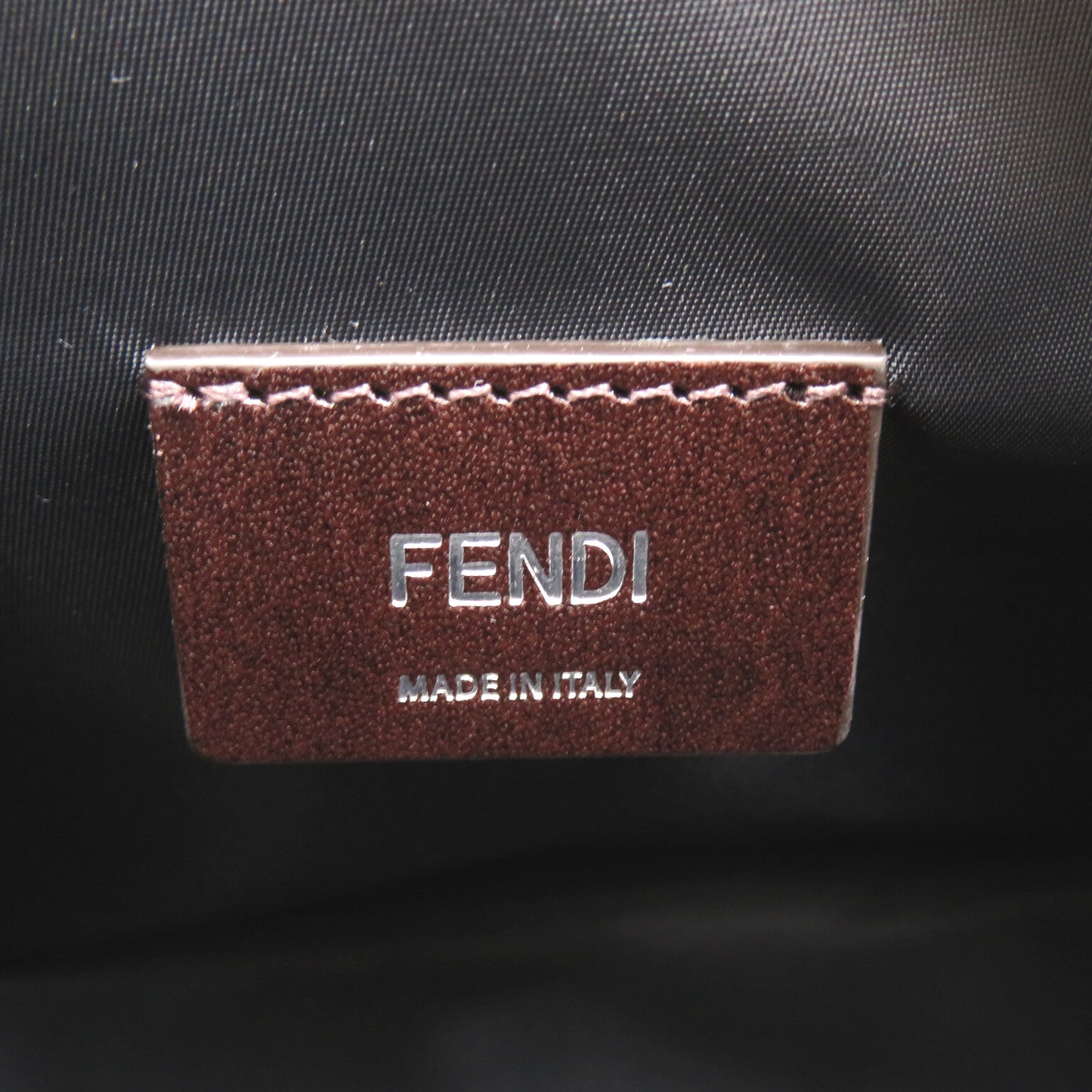 ポーチ ハンドバッグ PVCコーティングキャンバス ブラウン フェンディ バッグ FENDI